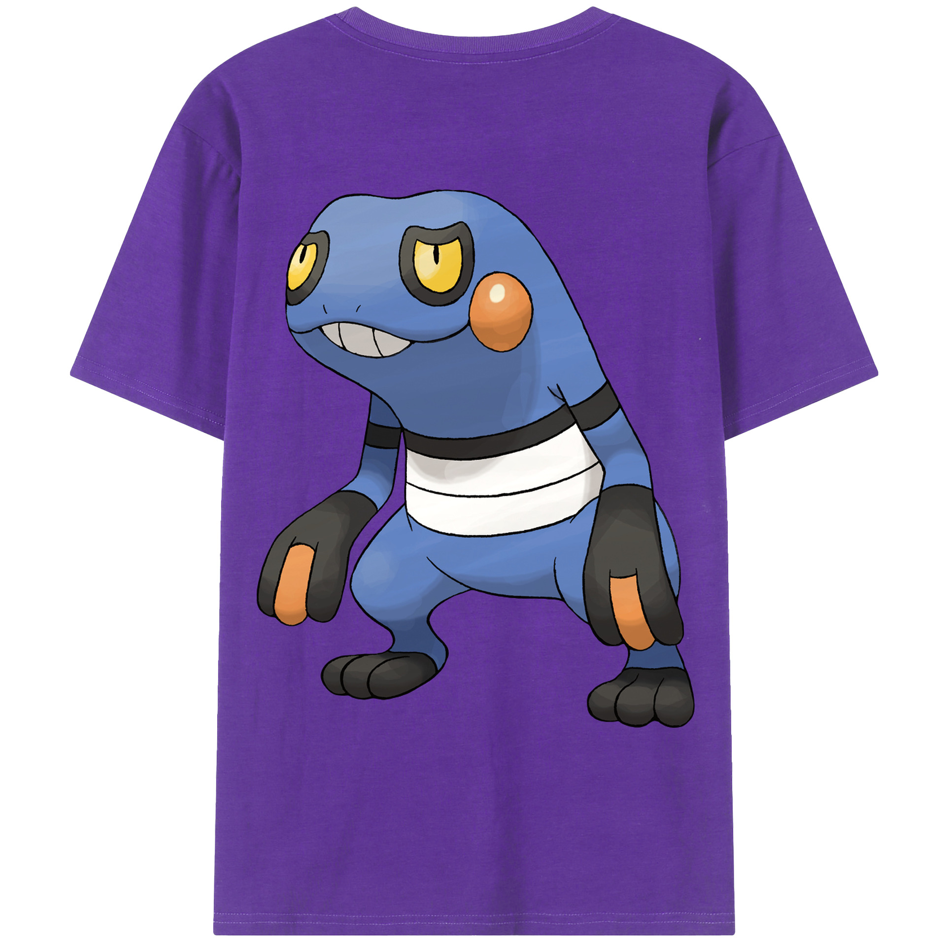 （画像用） ポケットモンスター Pokémon 綿100％ メンズ半袖Tシャツ（バックプリント） 通気性