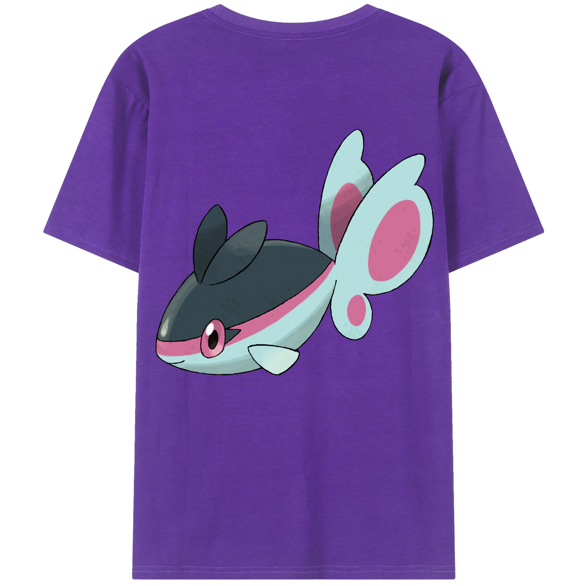 （画像用） ポケットモンスター Pokémon 綿100％ メンズ半袖Tシャツ（バックプリント） 通気性