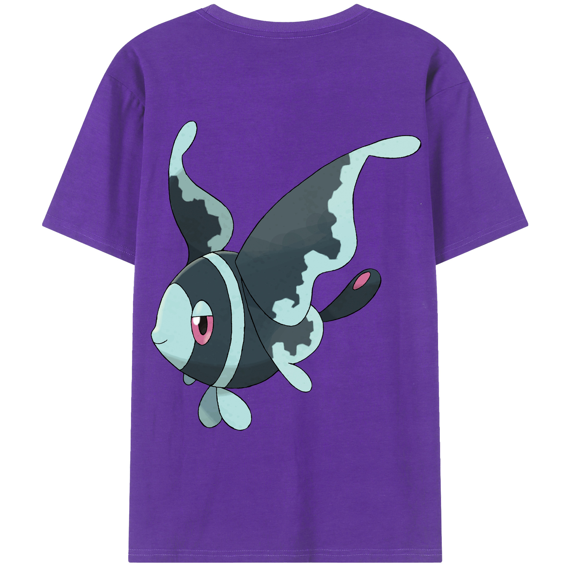 （画像用） ポケットモンスター Pokémon 綿100％ メンズ半袖Tシャツ（バックプリント） 通気性