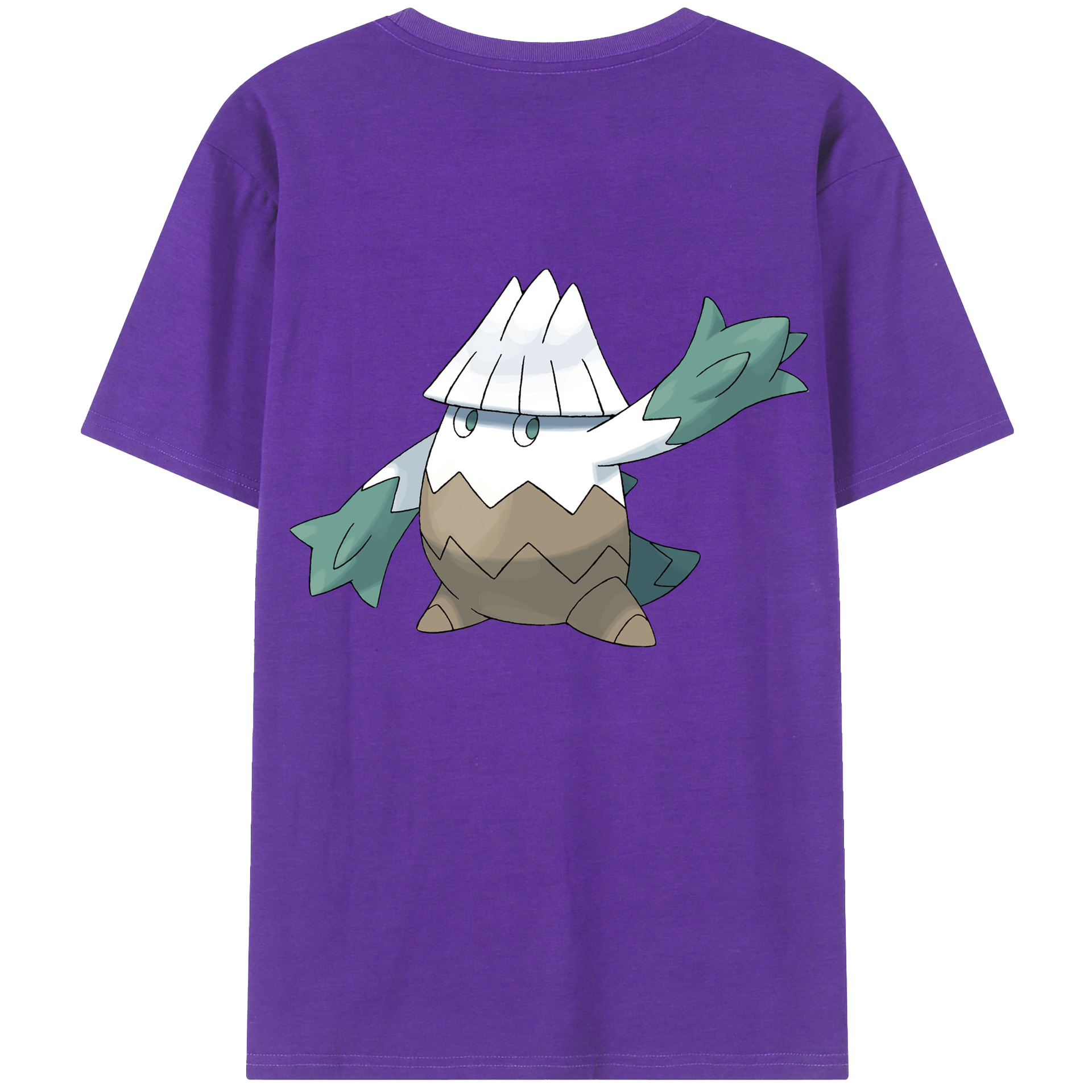 （画像用） ポケットモンスター Pokémon 綿100％ メンズ半袖Tシャツ（バックプリント） 通気性