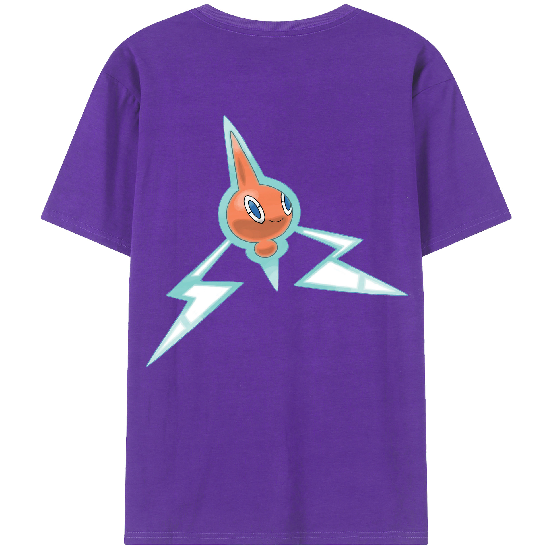 （画像用） ポケットモンスター Pokémon 綿100％ メンズ半袖Tシャツ（バックプリント） 通気性