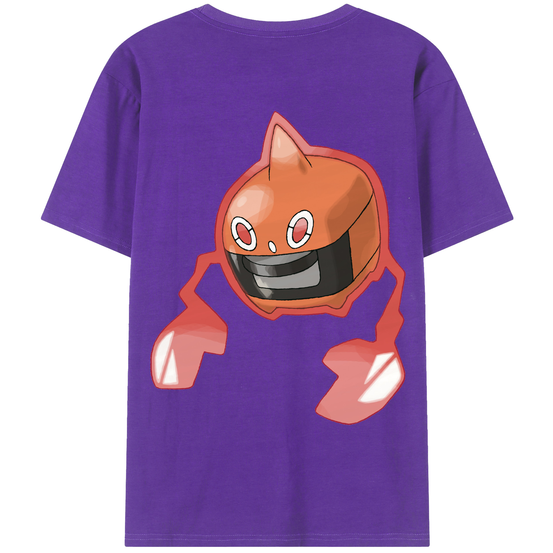 （画像用） ポケットモンスター Pokémon 綿100％ メンズ半袖Tシャツ（バックプリント） 通気性