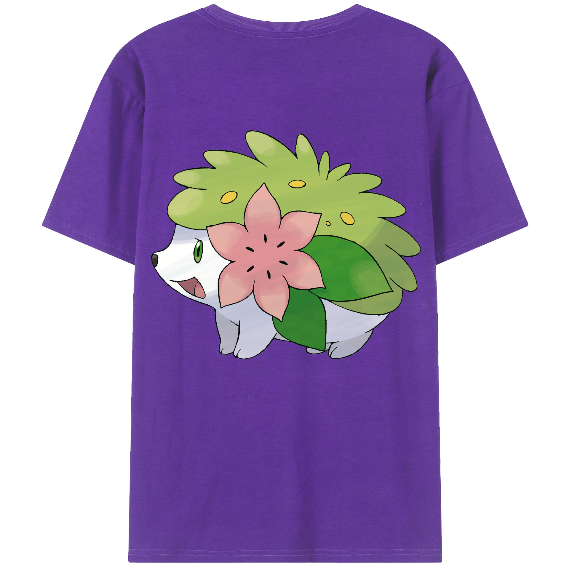 （画像用） ポケットモンスター Pokémon 綿100％ メンズ半袖Tシャツ（バックプリント） 通気性