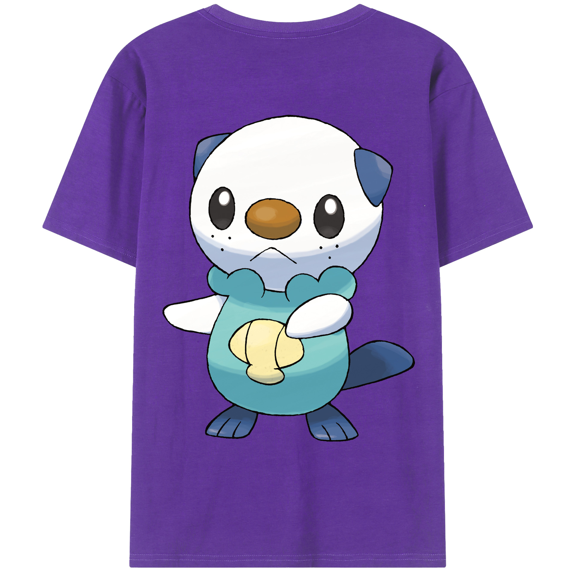 （画像用） ポケットモンスター Pokémon 綿100％ メンズ半袖Tシャツ（バックプリント） 通気性