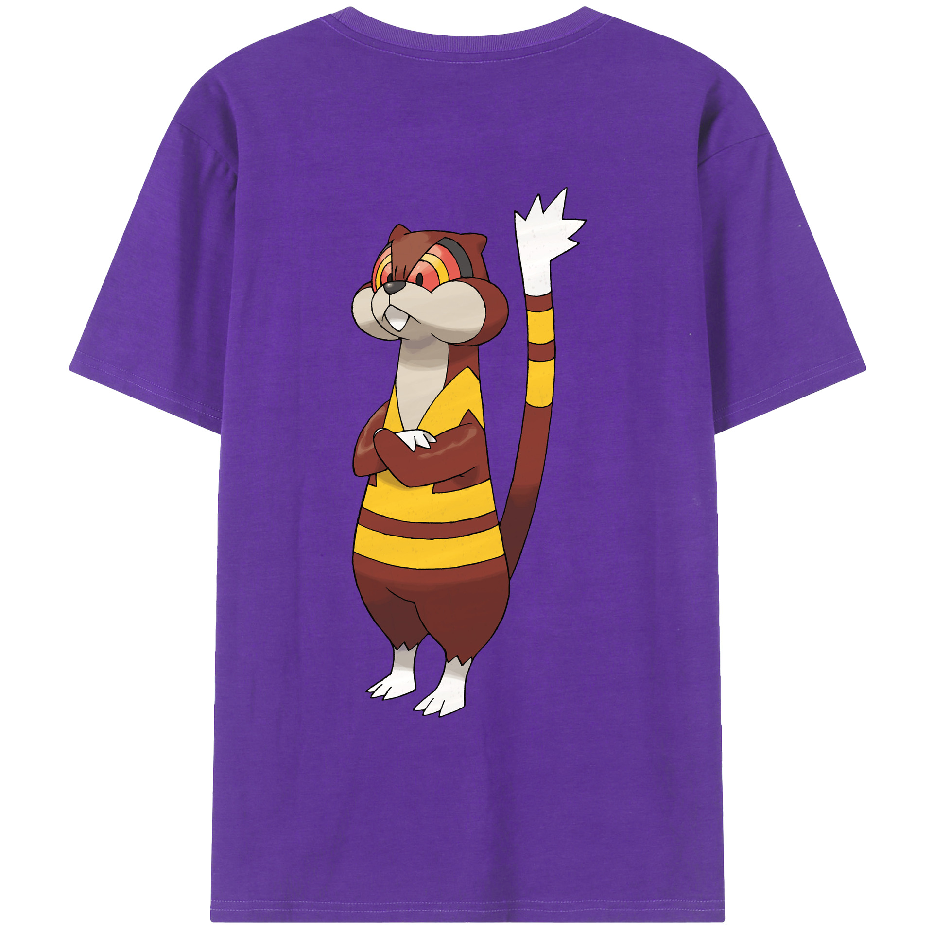 （画像用） ポケットモンスター Pokémon 綿100％ メンズ半袖Tシャツ（バックプリント） 通気性