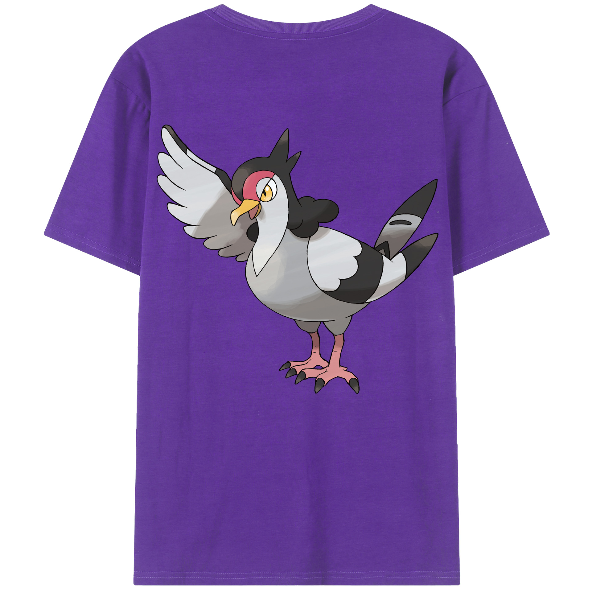 （画像用） ポケットモンスター Pokémon 綿100％ メンズ半袖Tシャツ（バックプリント） 通気性