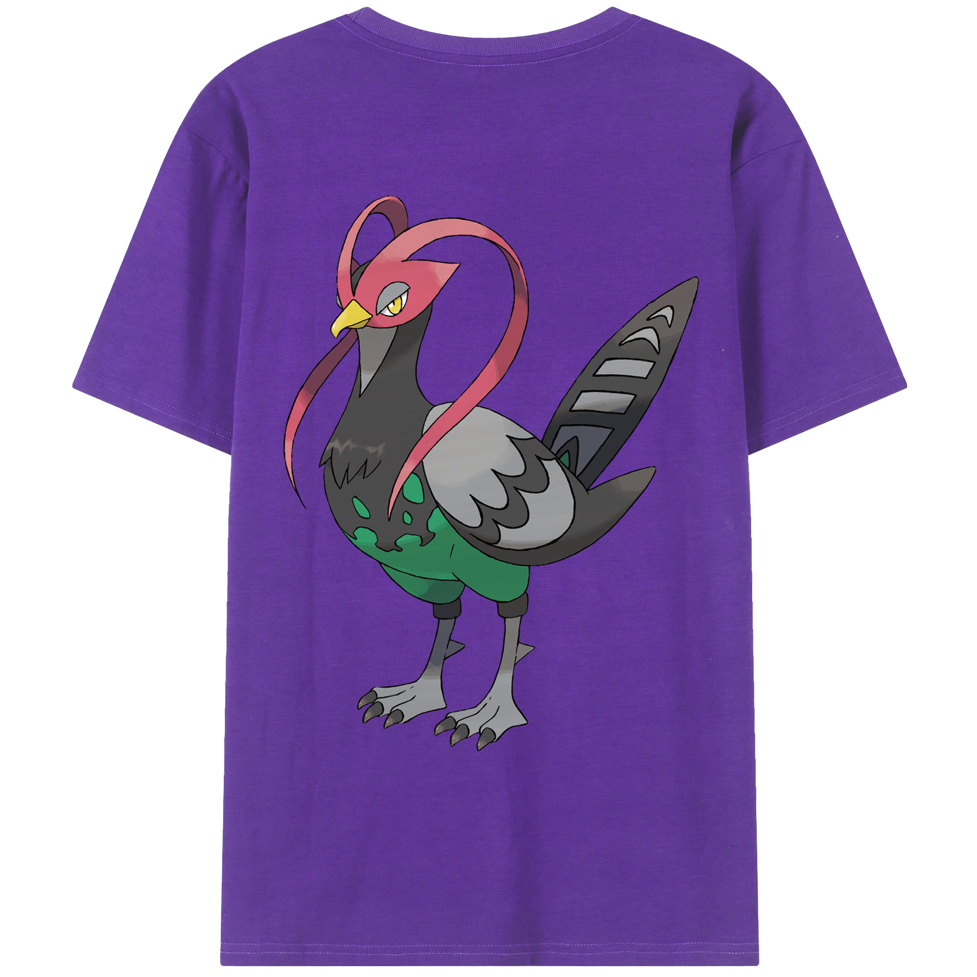 （画像用） ポケットモンスター Pokémon 綿100％ メンズ半袖Tシャツ（バックプリント） 通気性