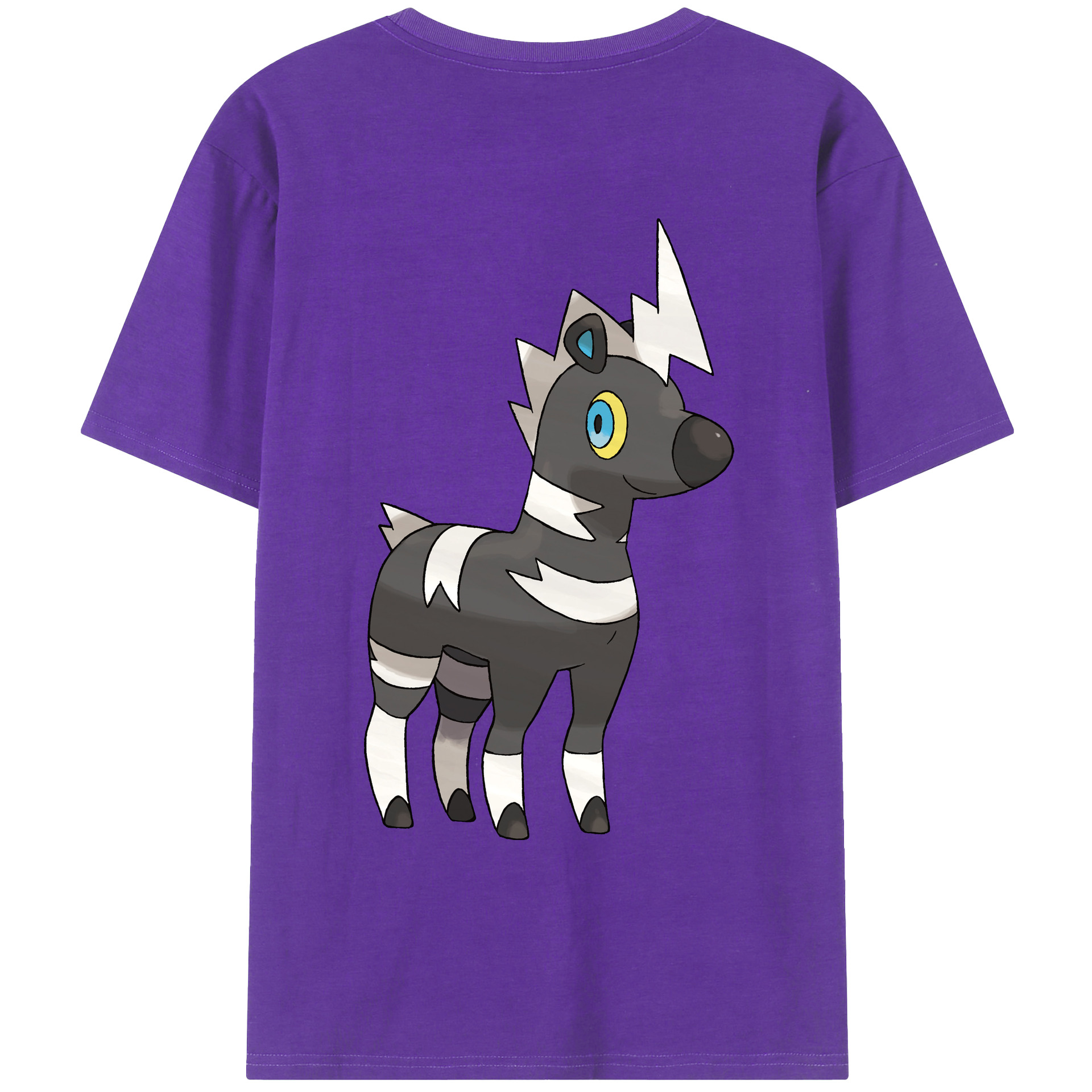 （画像用） ポケットモンスター Pokémon 綿100％ メンズ半袖Tシャツ（バックプリント） 通気性