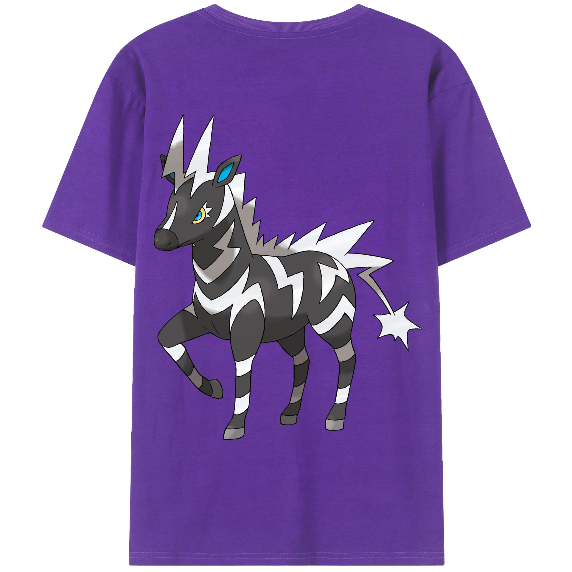 （画像用） ポケットモンスター Pokémon 綿100％ メンズ半袖Tシャツ（バックプリント） 通気性