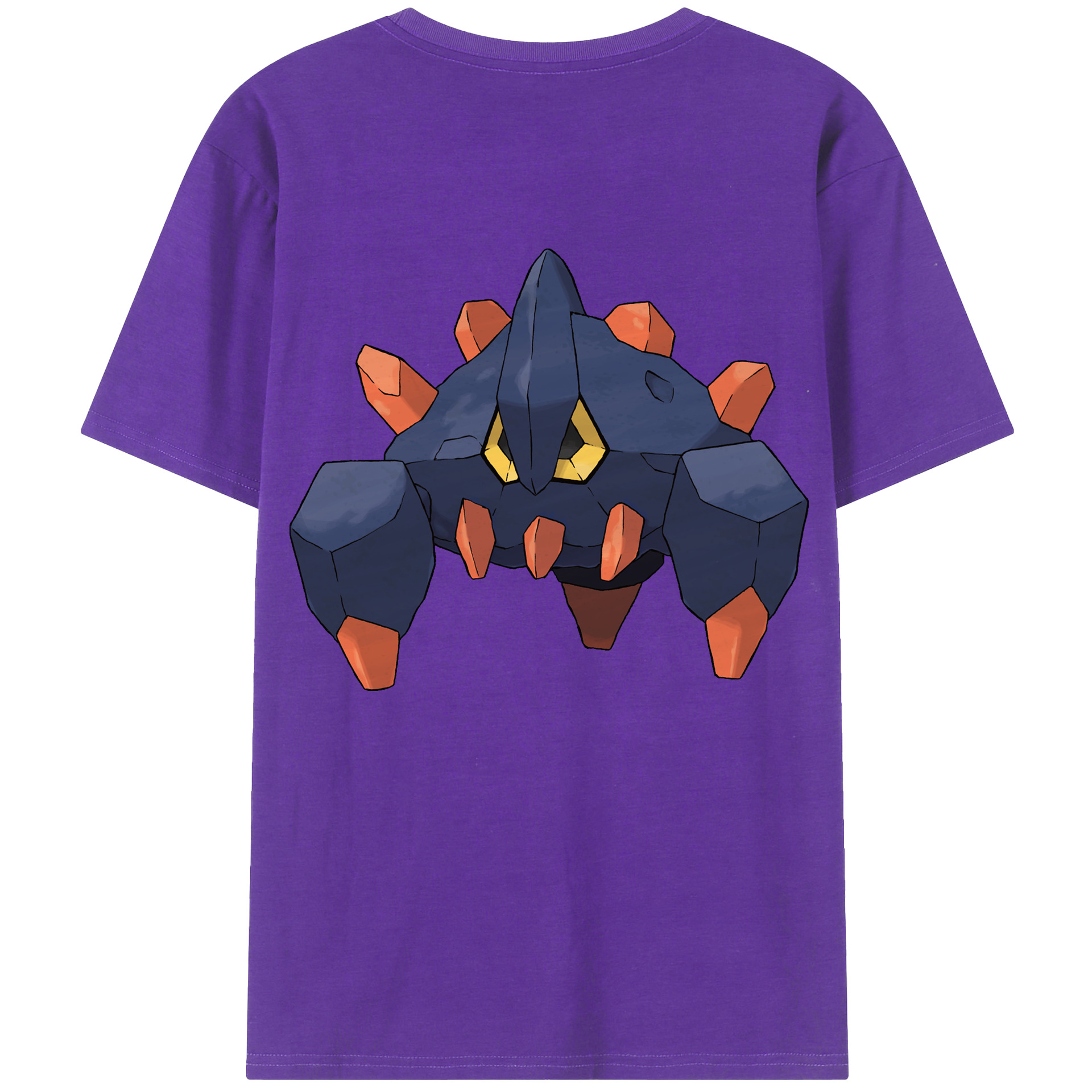 （画像用） ポケットモンスター Pokémon 綿100％ メンズ半袖Tシャツ（バックプリント） 通気性