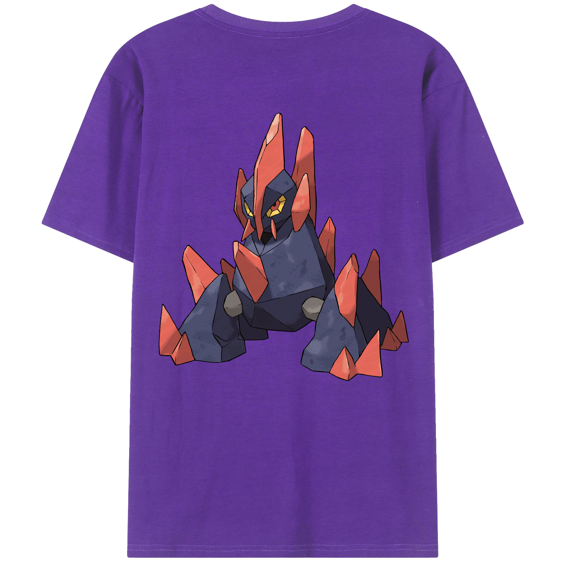 （画像用） ポケットモンスター Pokémon 綿100％ メンズ半袖Tシャツ（バックプリント） 通気性