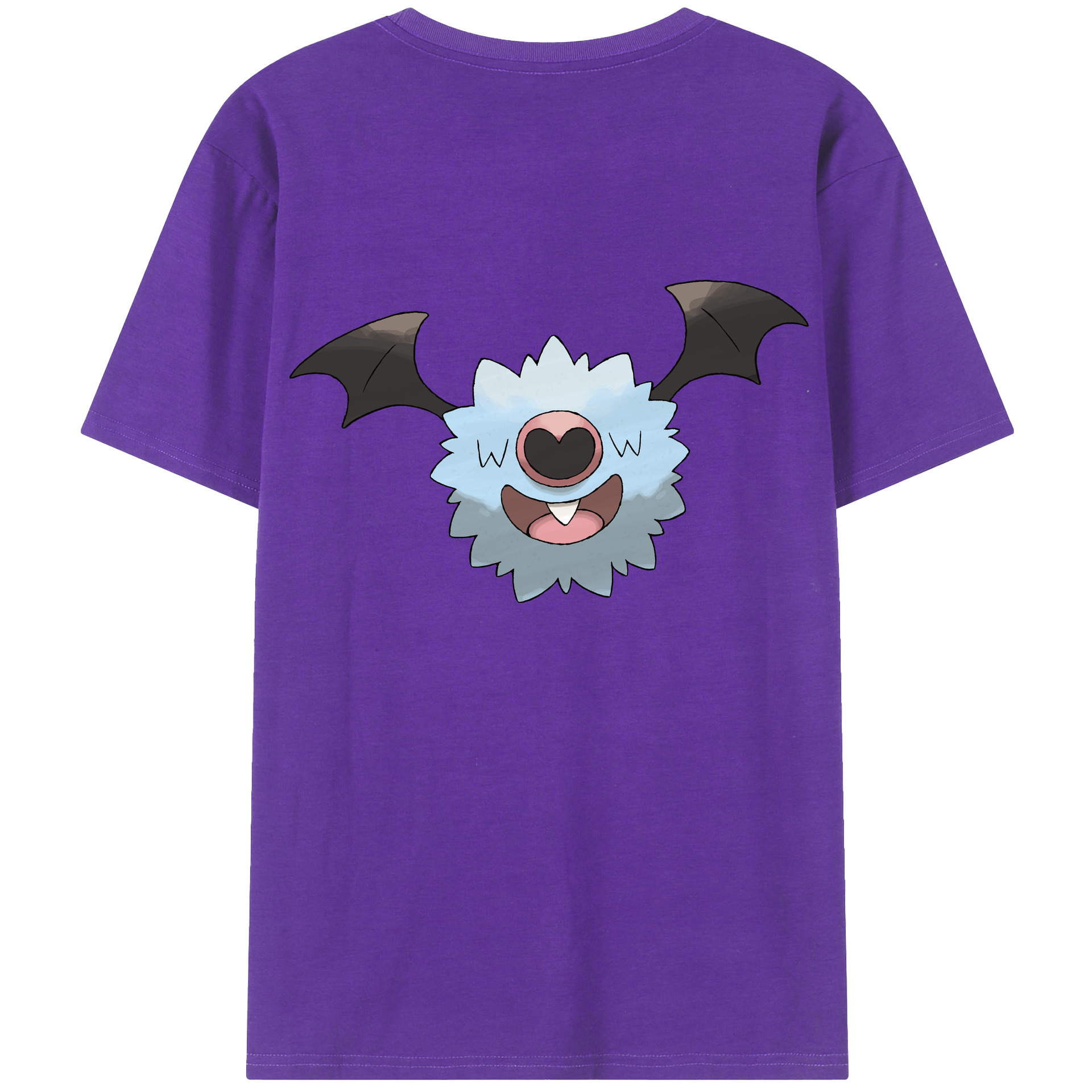 （画像用） ポケットモンスター Pokémon 綿100％ メンズ半袖Tシャツ（バックプリント） 通気性