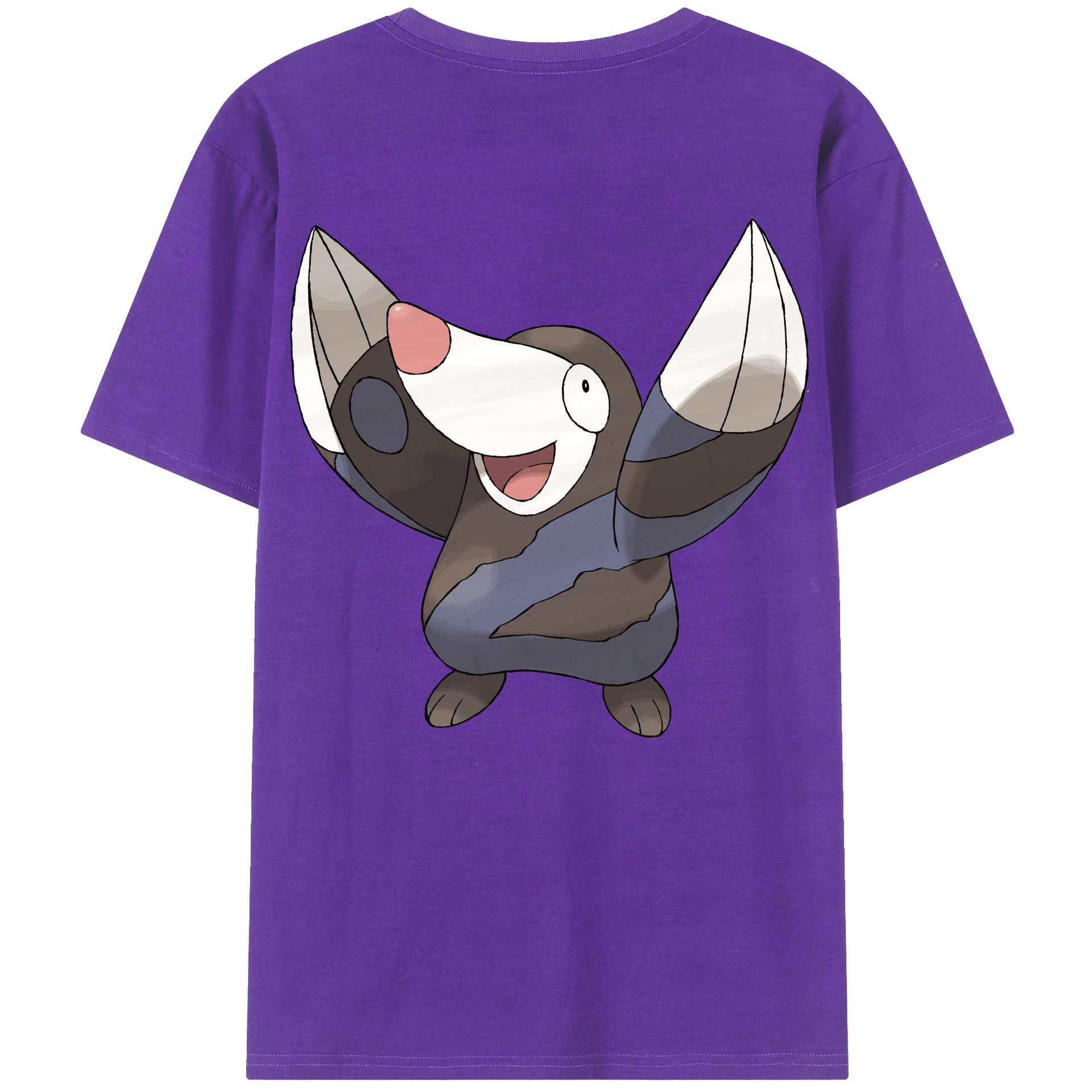 （画像用） ポケットモンスター Pokémon 綿100％ メンズ半袖Tシャツ（バックプリント） 通気性