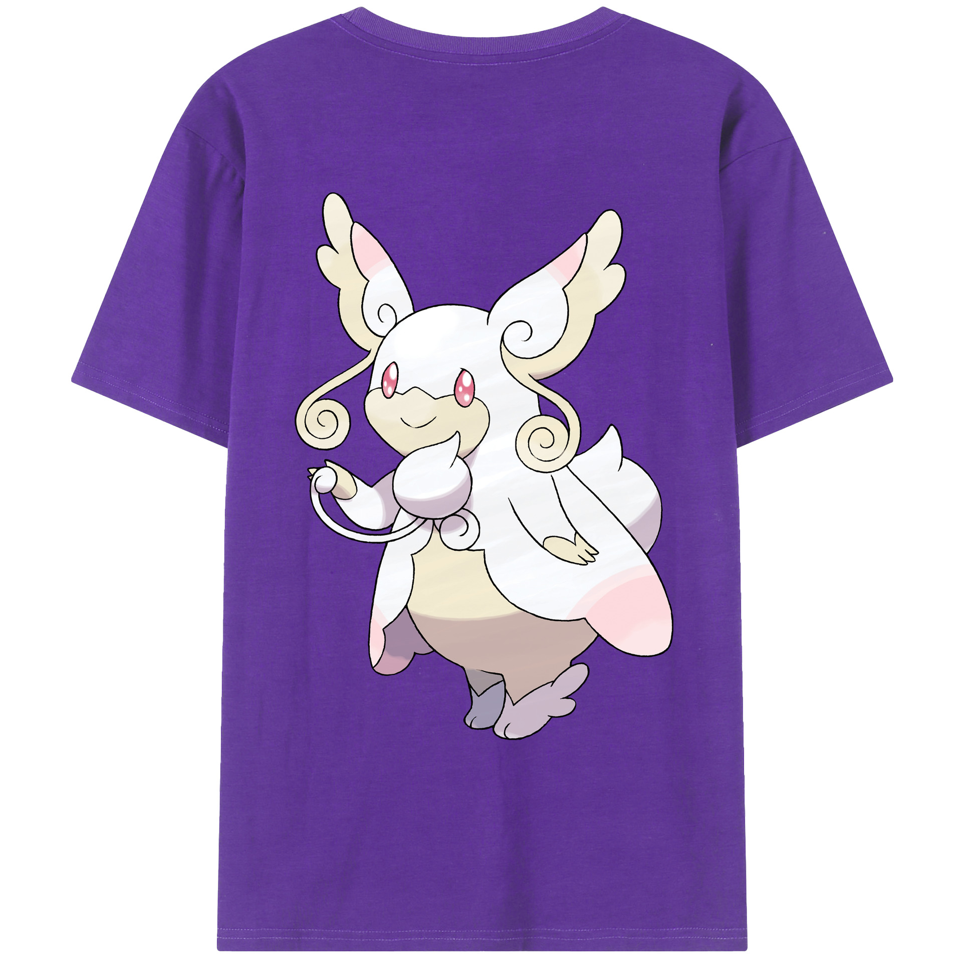 （画像用） ポケットモンスター Pokémon 綿100％ メンズ半袖Tシャツ（バックプリント） 通気性