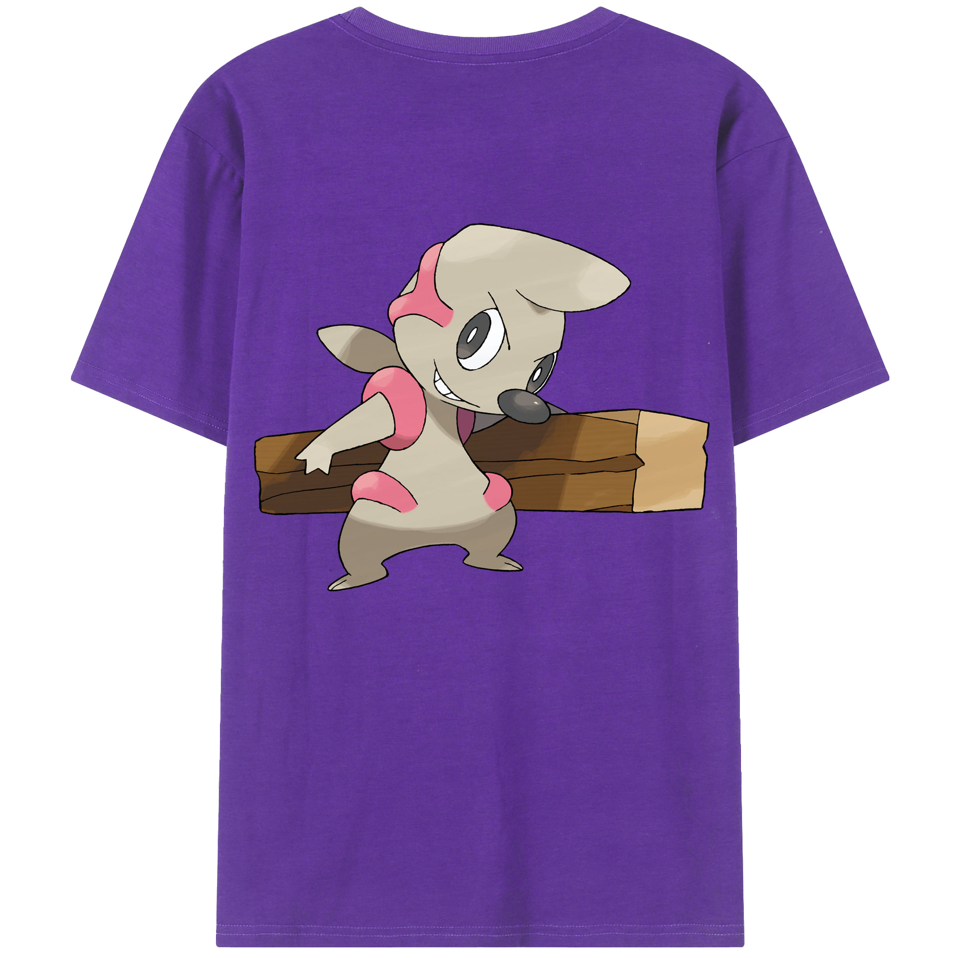 （画像用） ポケットモンスター Pokémon 綿100％ メンズ半袖Tシャツ（バックプリント） 通気性