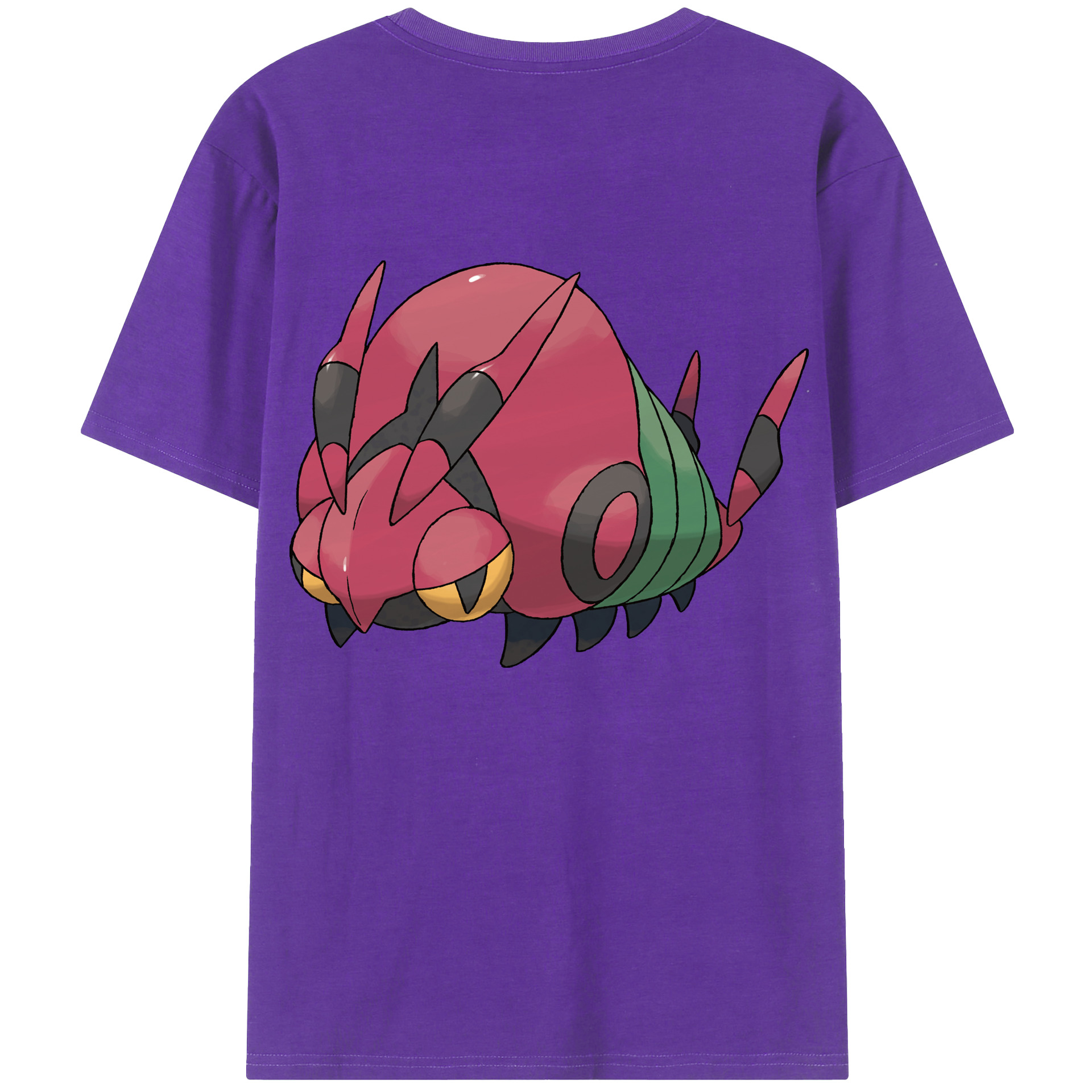 （画像用） ポケットモンスター Pokémon 綿100％ メンズ半袖Tシャツ（バックプリント） 通気性
