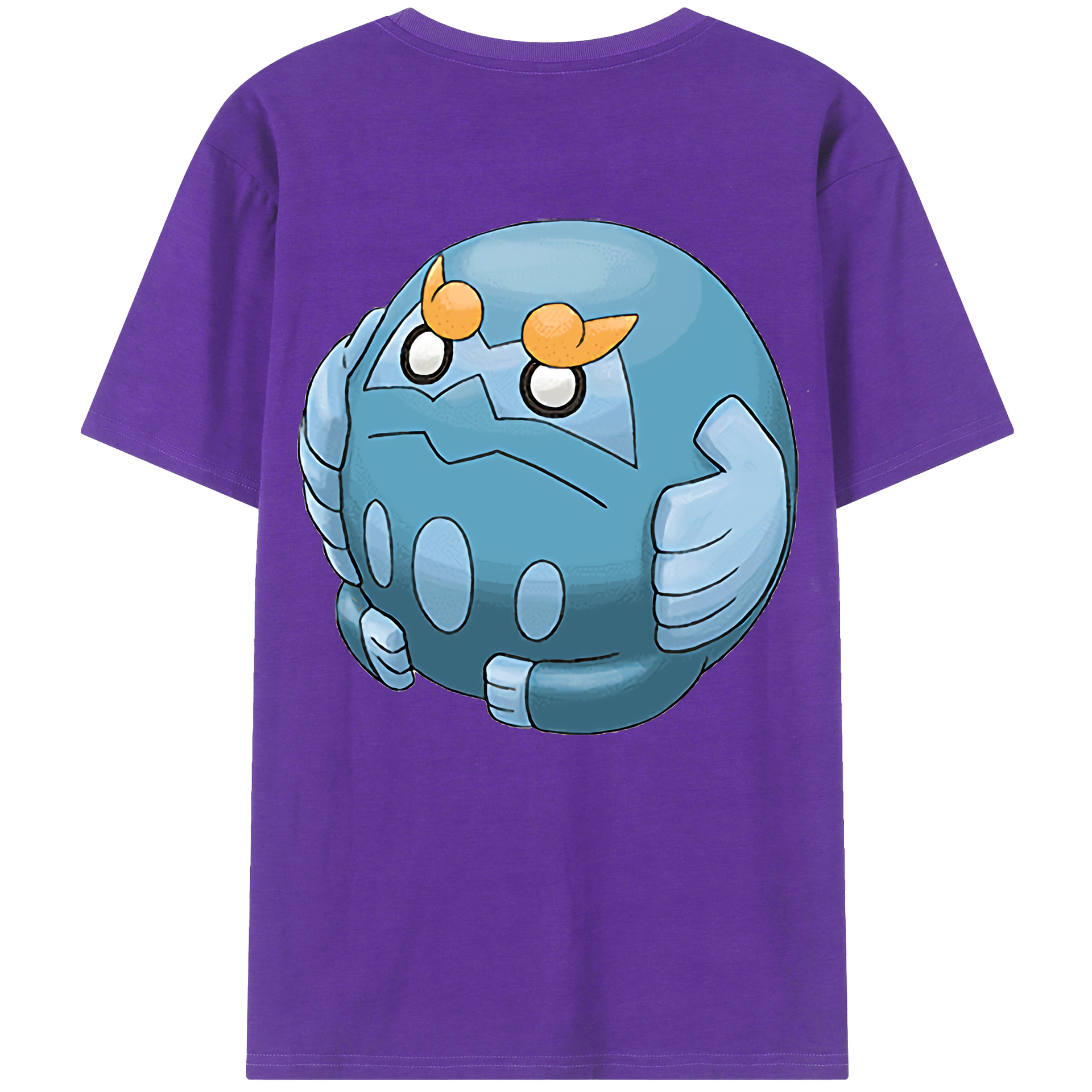 （画像用） ポケットモンスター Pokémon 綿100％ メンズ半袖Tシャツ（バックプリント） 通気性