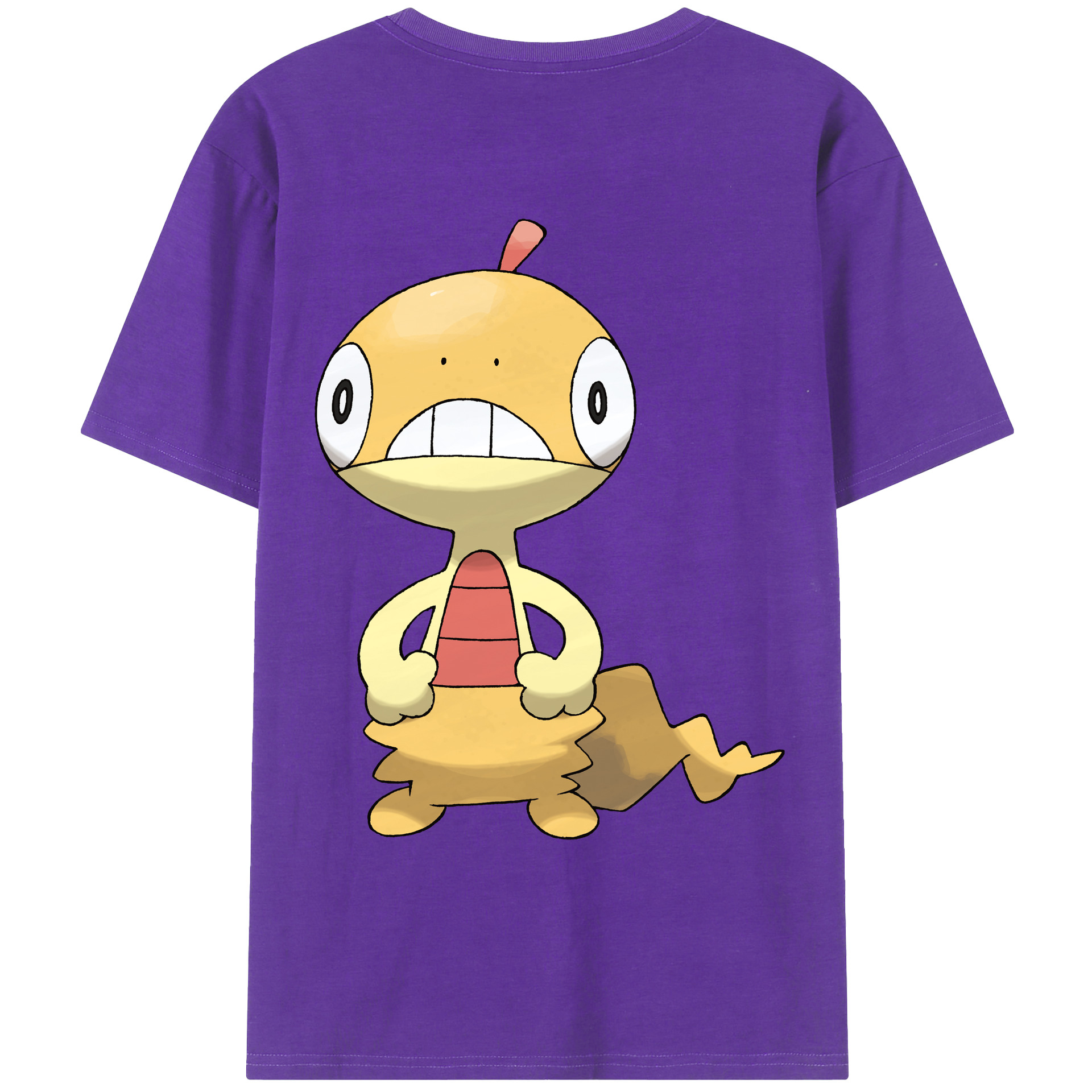 （画像用） ポケットモンスター Pokémon 綿100％ メンズ半袖Tシャツ（バックプリント） 通気性