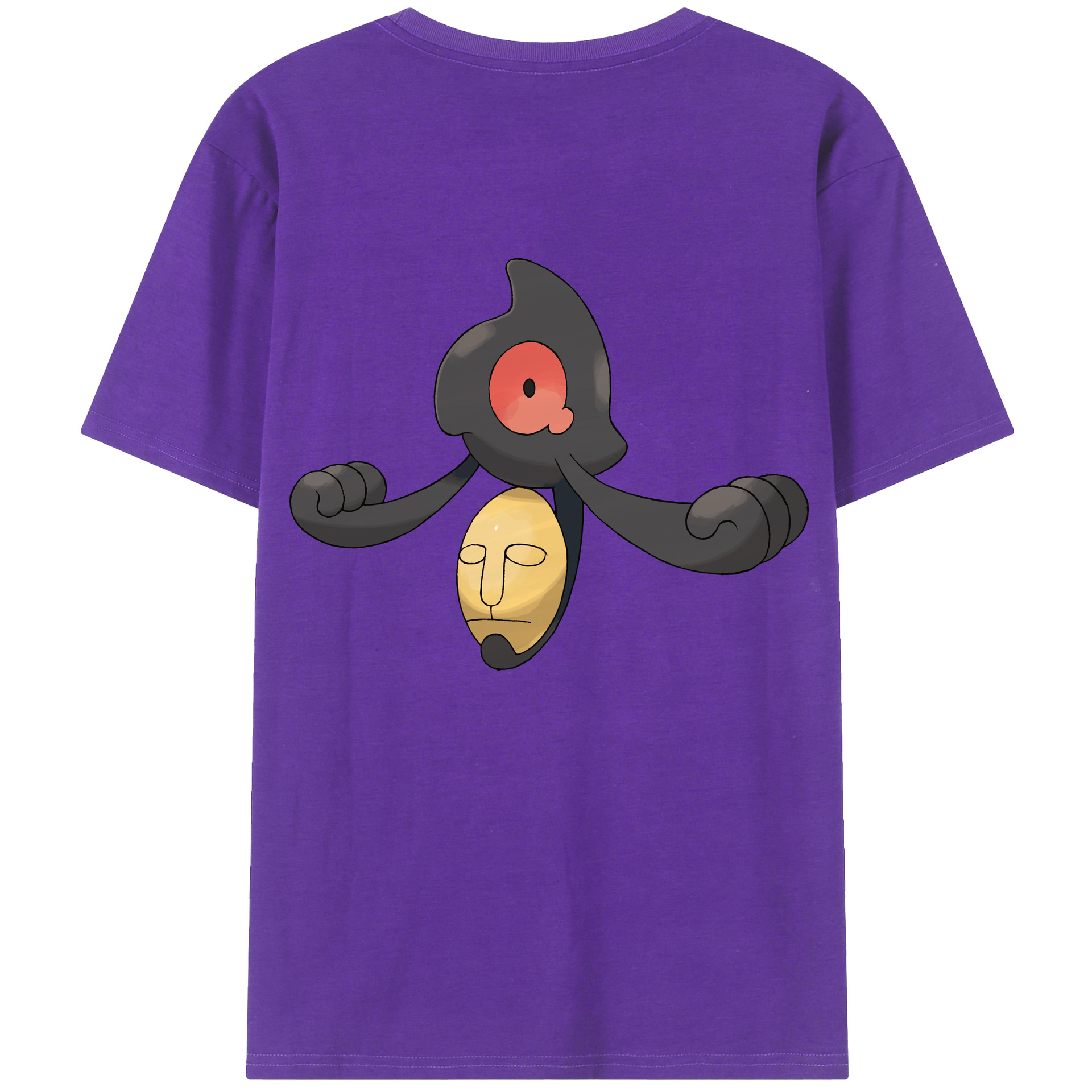（画像用） ポケットモンスター Pokémon 綿100％ メンズ半袖Tシャツ（バックプリント） 通気性