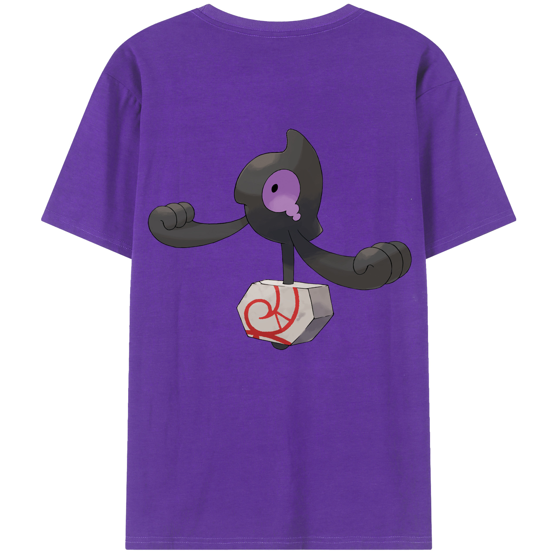 （画像用） ポケットモンスター Pokémon 綿100％ メンズ半袖Tシャツ（バックプリント） 通気性