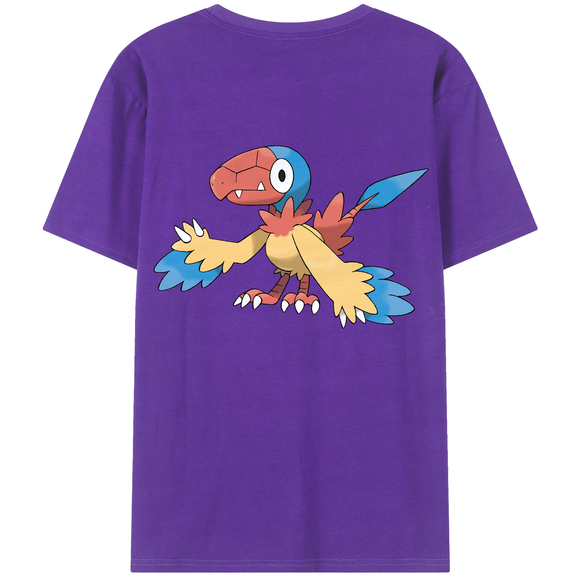 （画像用） ポケットモンスター Pokémon 綿100％ メンズ半袖Tシャツ（バックプリント） 通気性