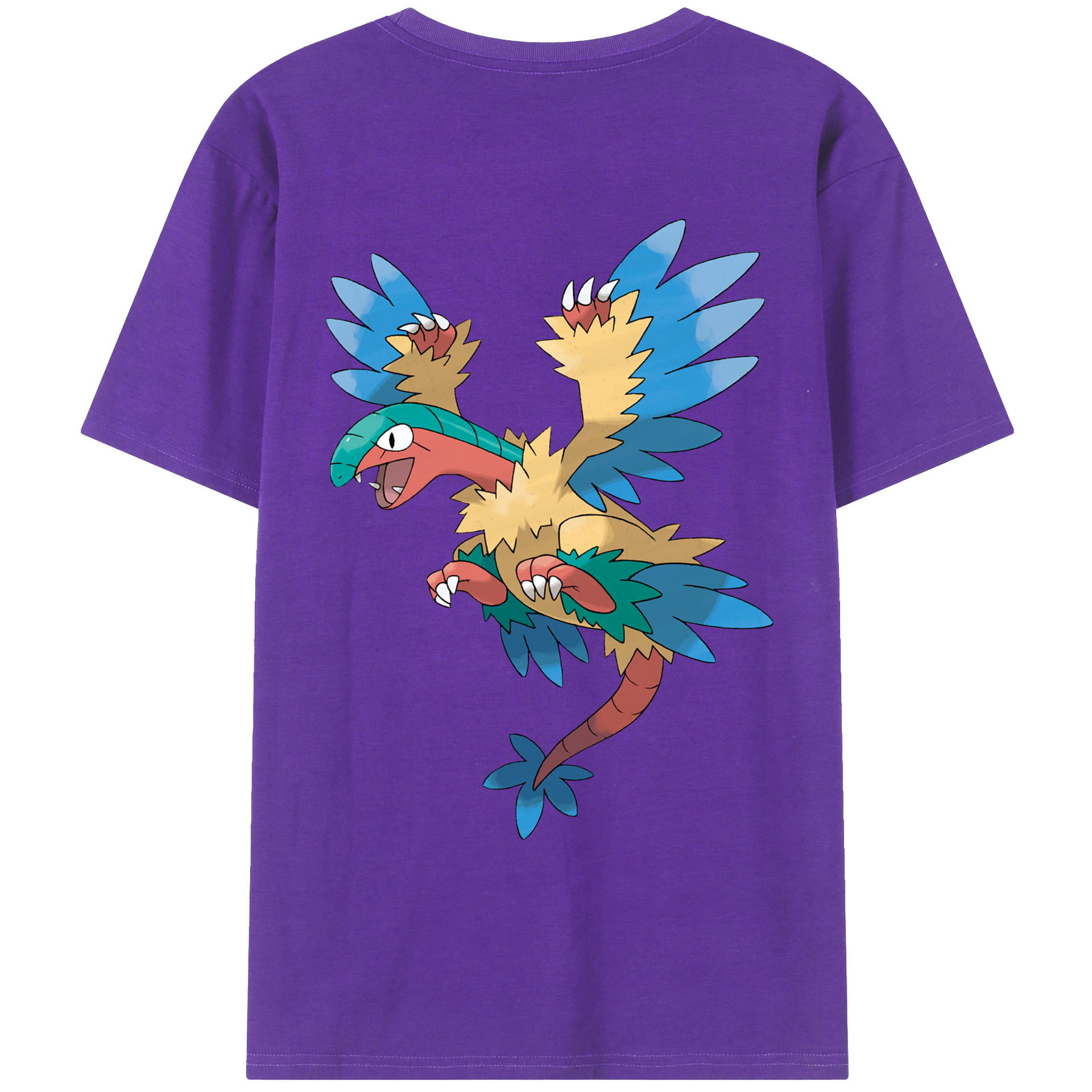 （画像用） ポケットモンスター Pokémon 綿100％ メンズ半袖Tシャツ（バックプリント） 通気性