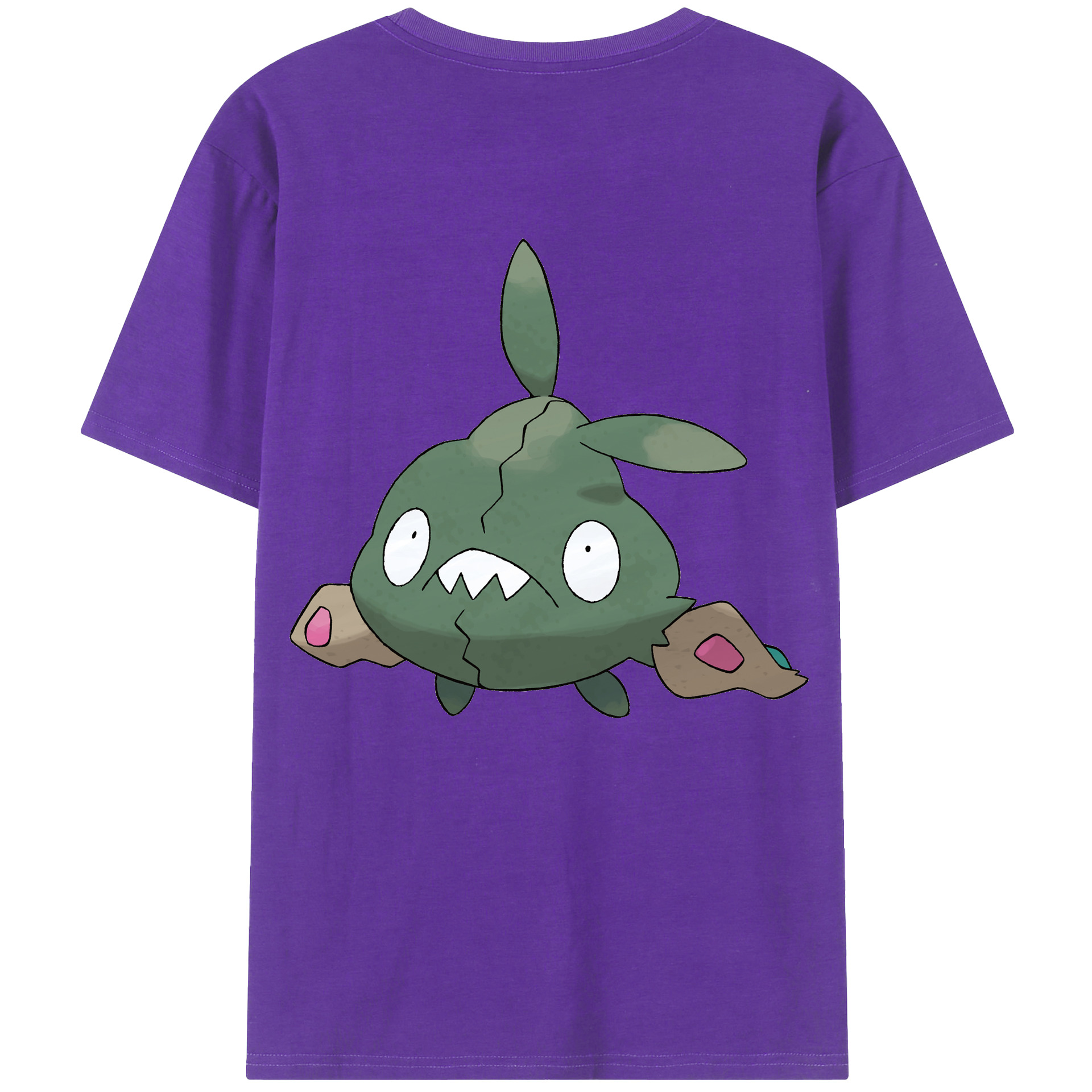 （画像用） ポケットモンスター Pokémon 綿100％ メンズ半袖Tシャツ（バックプリント） 通気性