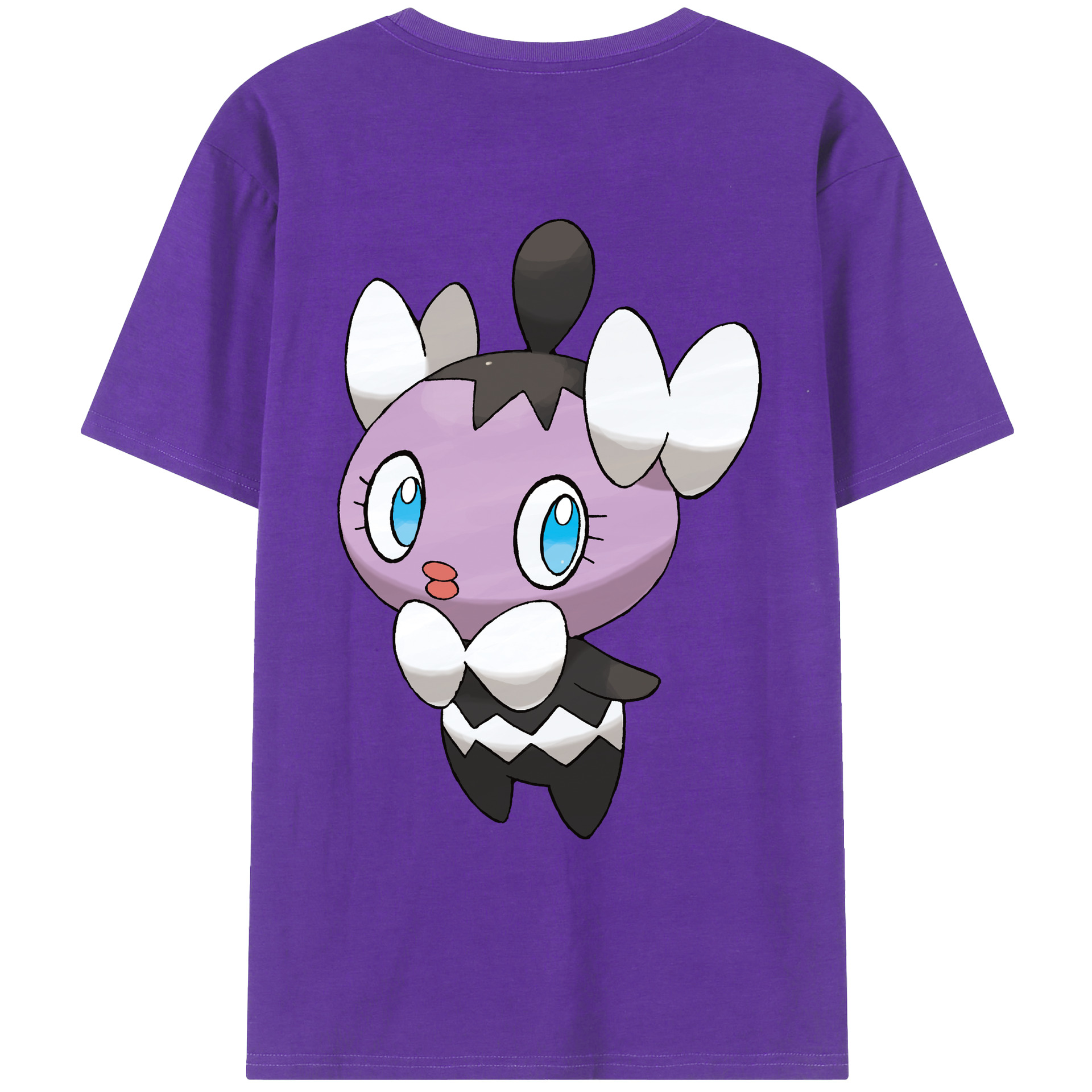 （画像用） ポケットモンスター Pokémon 綿100％ メンズ半袖Tシャツ（バックプリント） 通気性
