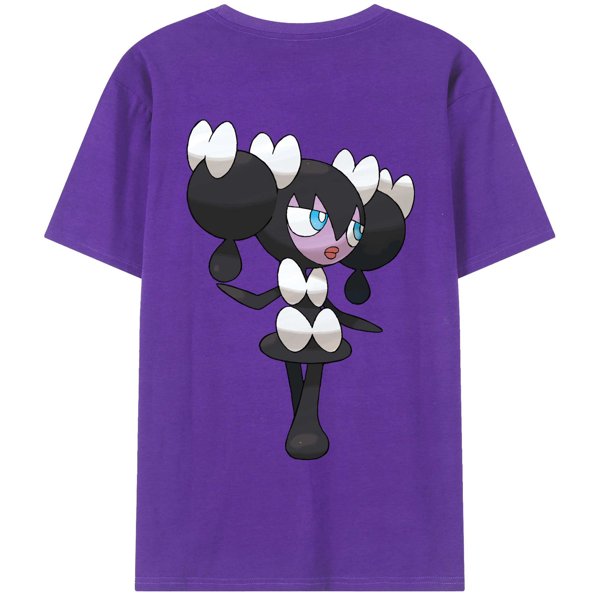 （画像用） ポケットモンスター Pokémon 綿100％ メンズ半袖Tシャツ（バックプリント） 通気性