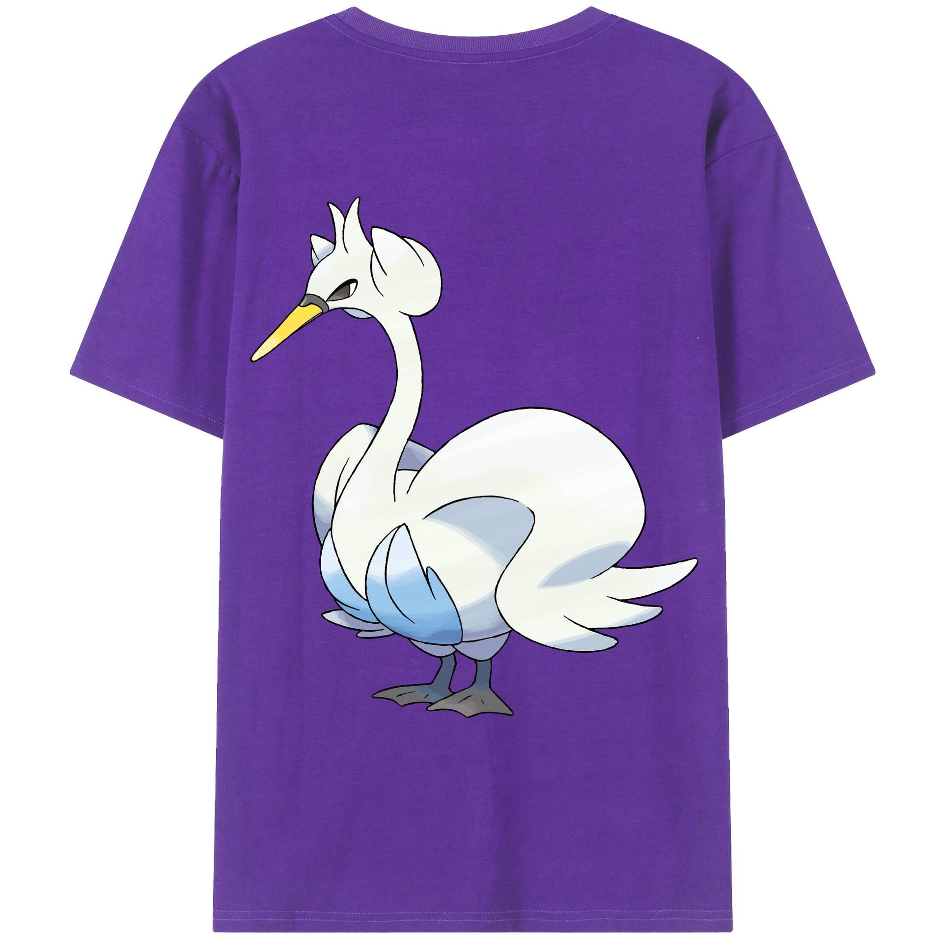 （画像用） ポケットモンスター Pokémon 綿100％ メンズ半袖Tシャツ（バックプリント） 通気性