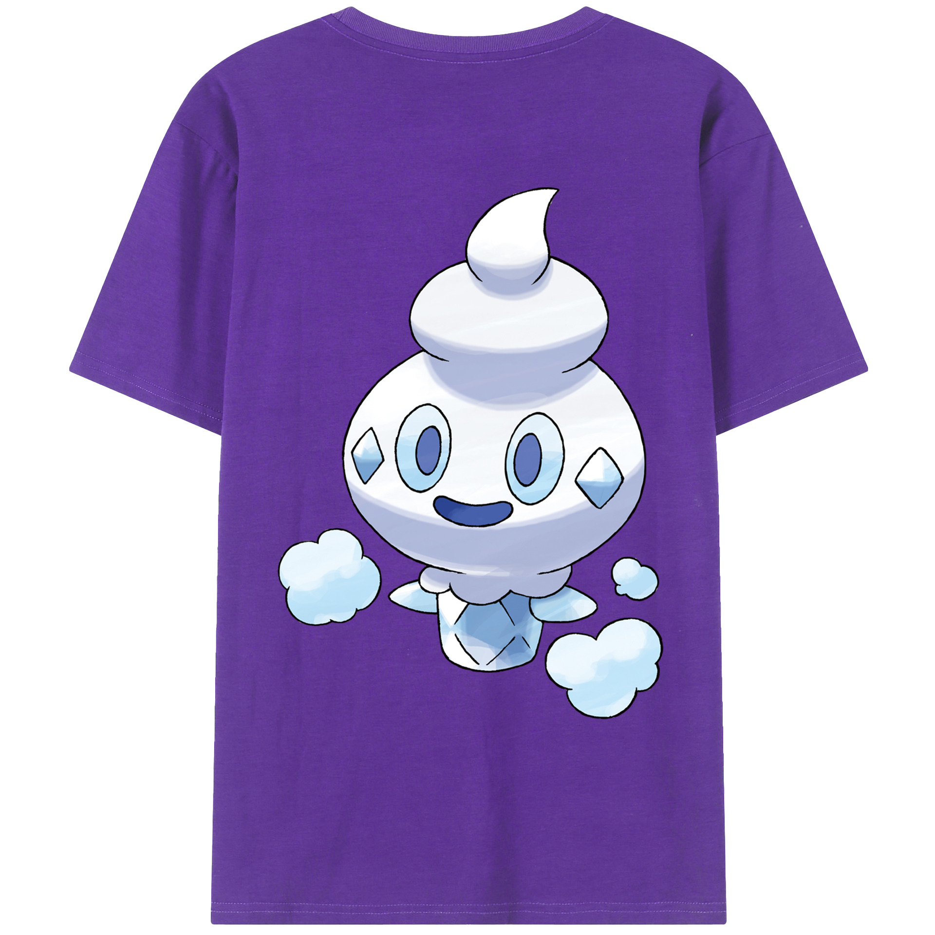 （画像用） ポケットモンスター Pokémon 綿100％ メンズ半袖Tシャツ（バックプリント） 通気性
