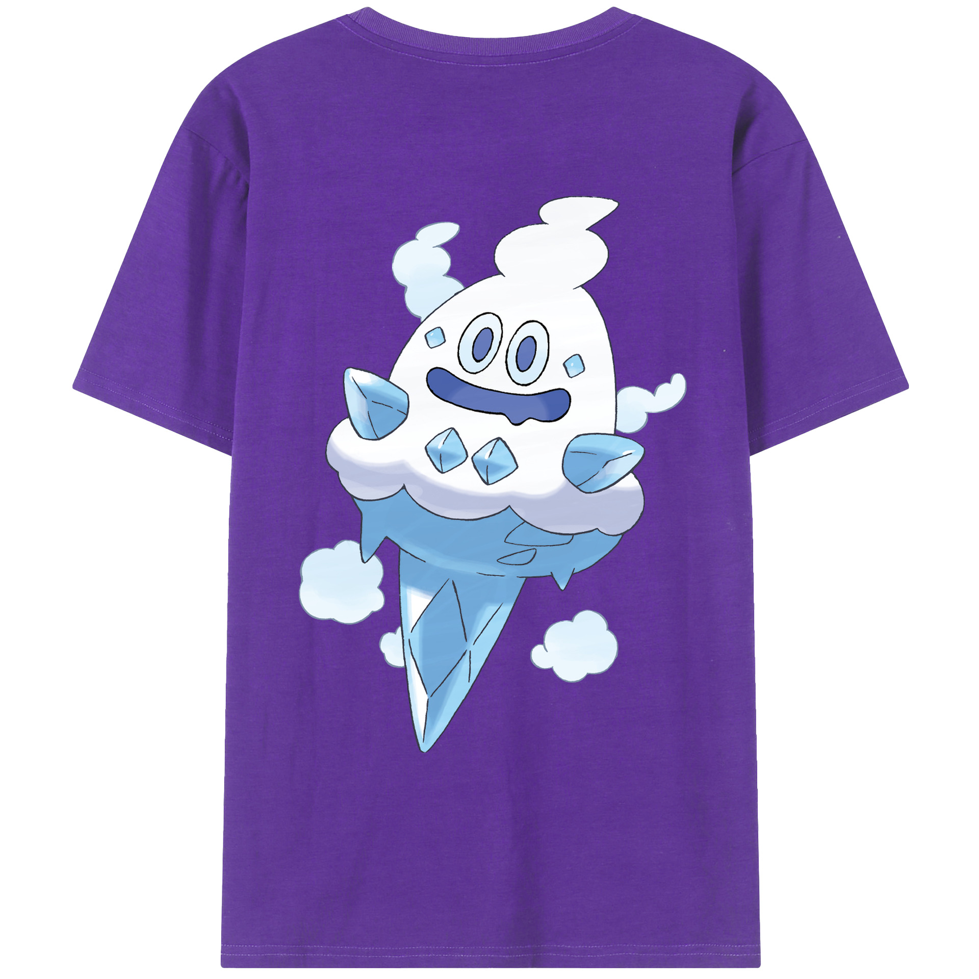 （画像用） ポケットモンスター Pokémon 綿100％ メンズ半袖Tシャツ（バックプリント） 通気性