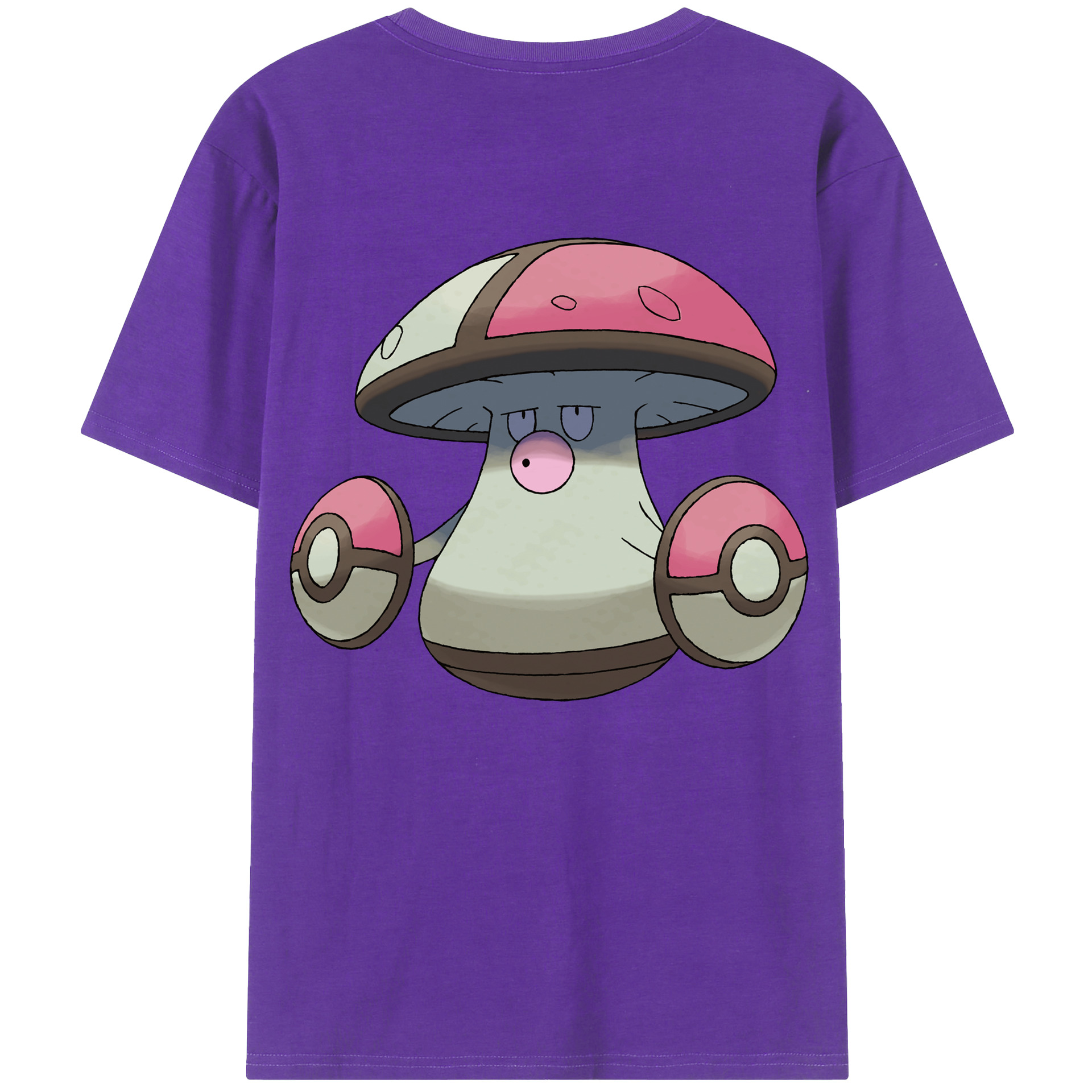 （画像用） ポケットモンスター Pokémon 綿100％ メンズ半袖Tシャツ（バックプリント） 通気性