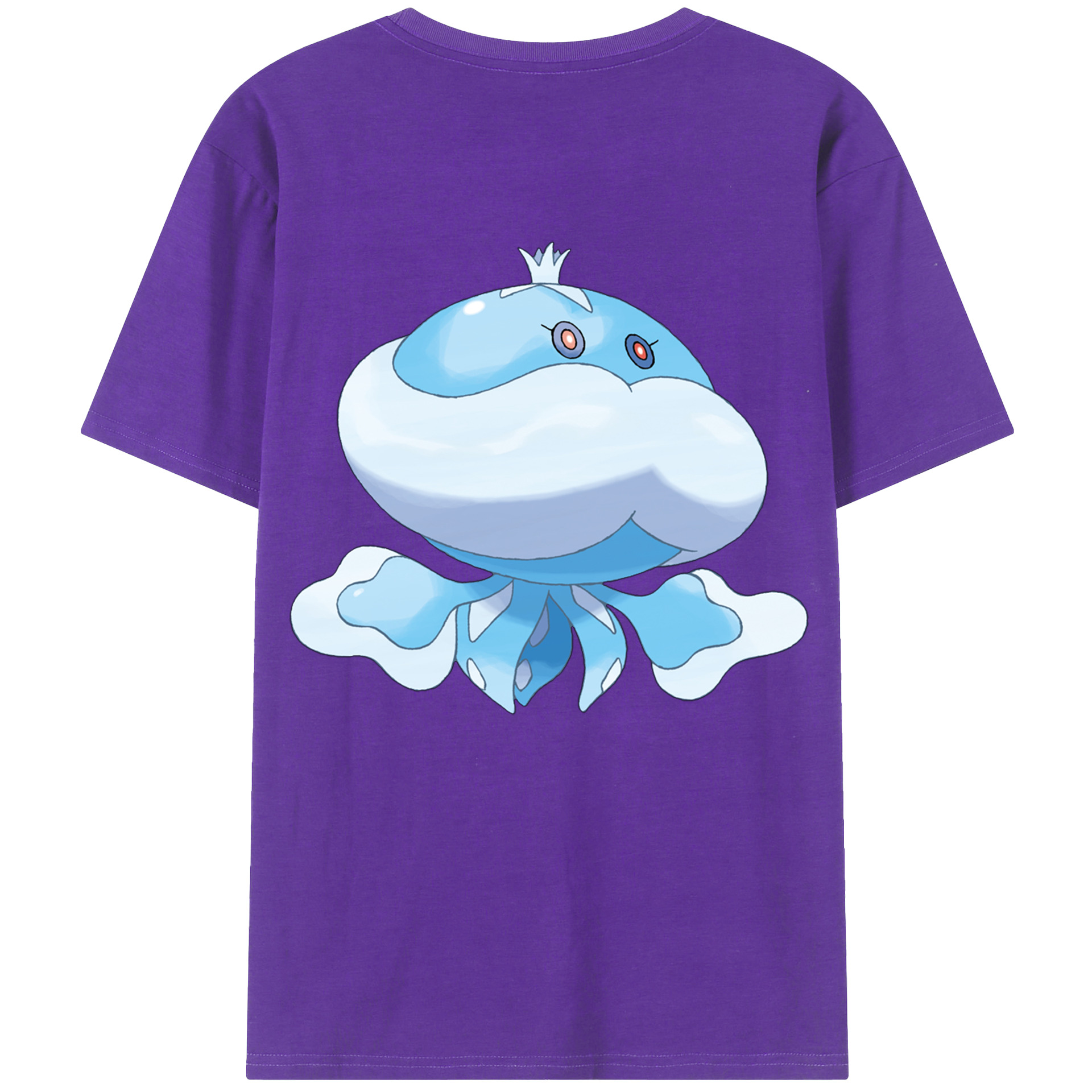 （画像用） ポケットモンスター Pokémon 綿100％ メンズ半袖Tシャツ（バックプリント） 通気性