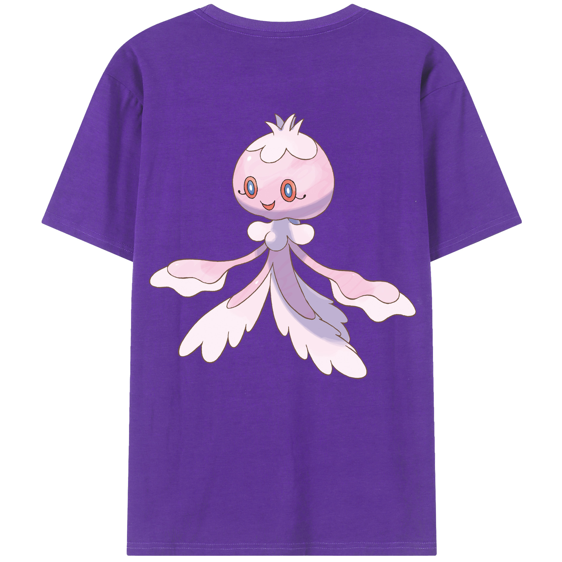 （画像用） ポケットモンスター Pokémon 綿100％ メンズ半袖Tシャツ（バックプリント） 通気性