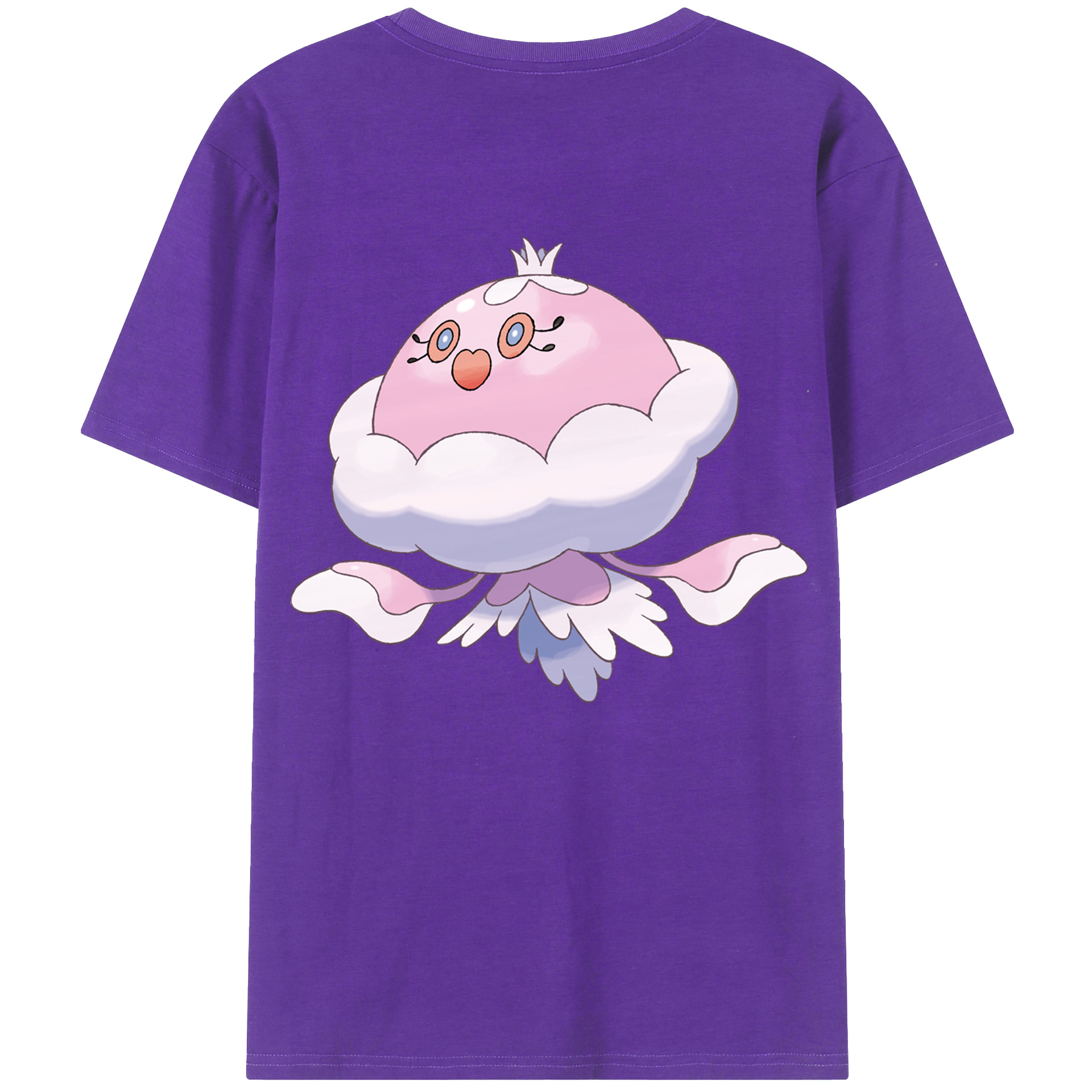 （画像用） ポケットモンスター Pokémon 綿100％ メンズ半袖Tシャツ（バックプリント） 通気性