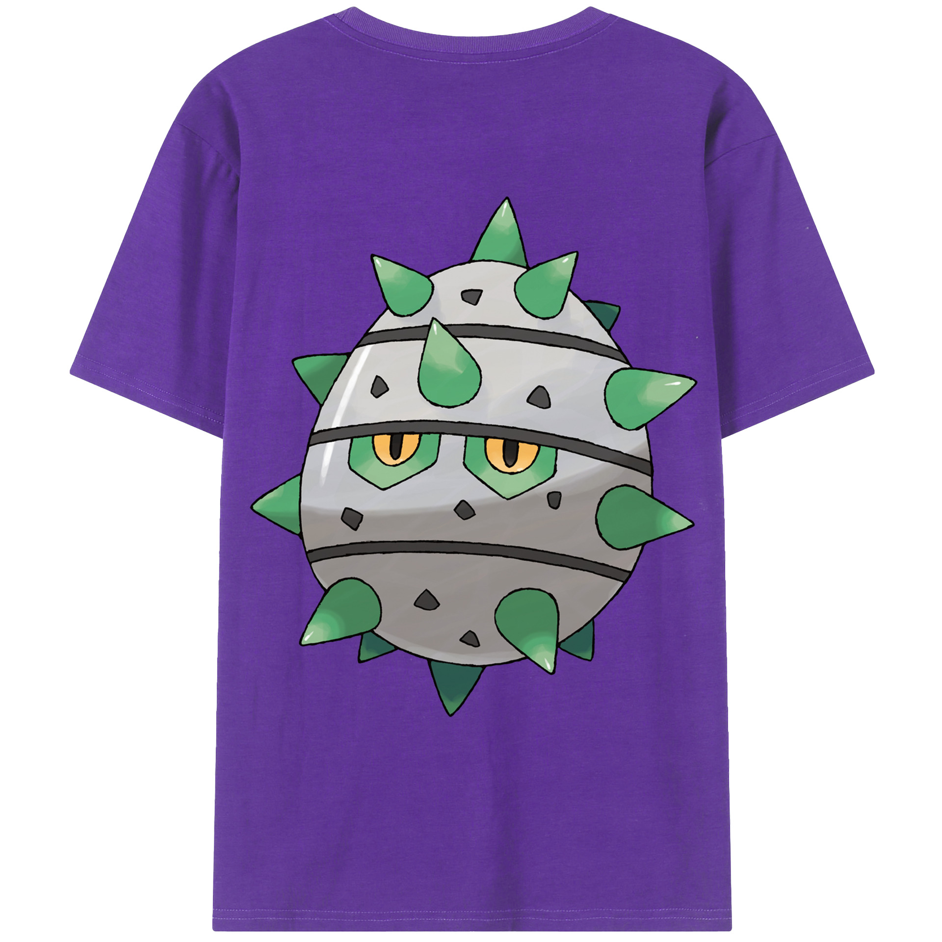 （画像用） ポケットモンスター Pokémon 綿100％ メンズ半袖Tシャツ（バックプリント） 通気性