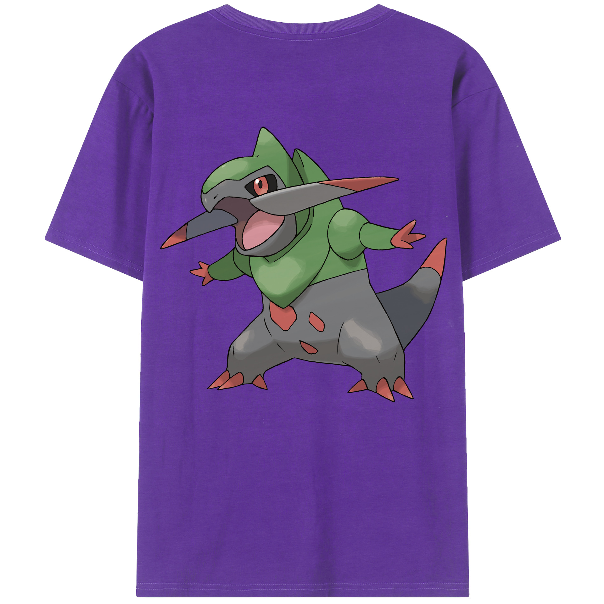 （画像用） ポケットモンスター Pokémon 綿100％ メンズ半袖Tシャツ（バックプリント） 通気性