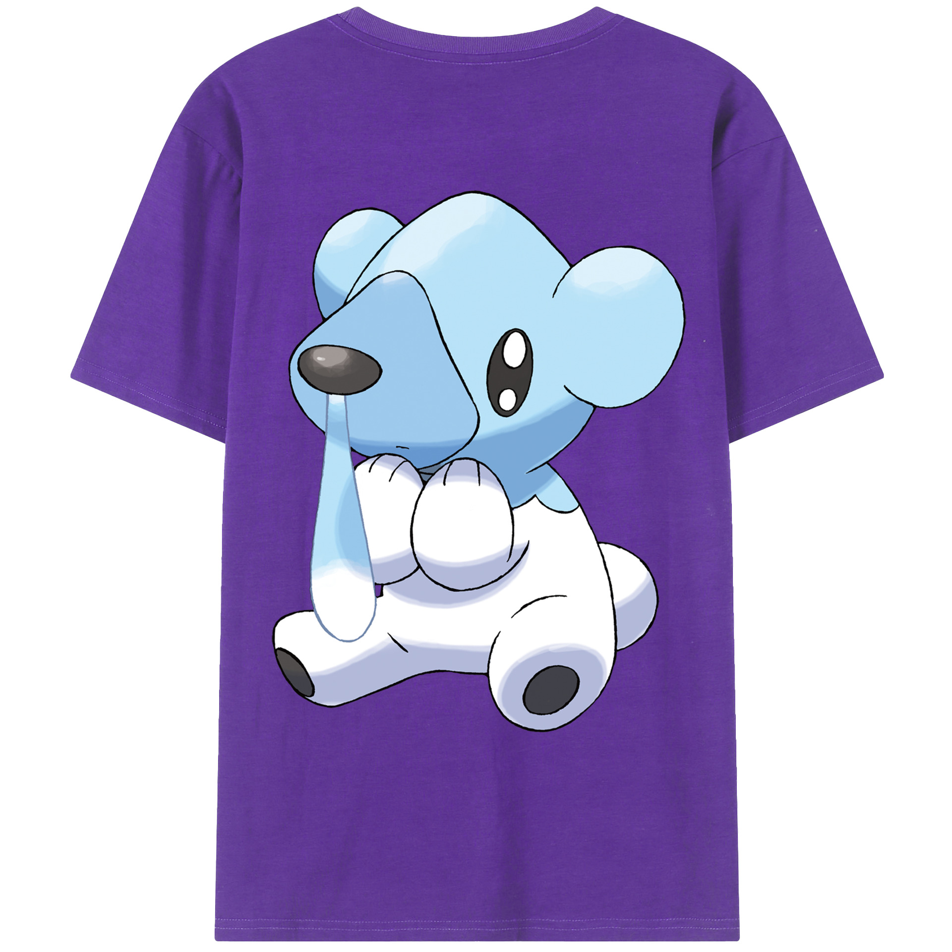 （画像用） ポケットモンスター Pokémon 綿100％ メンズ半袖Tシャツ（バックプリント） 通気性