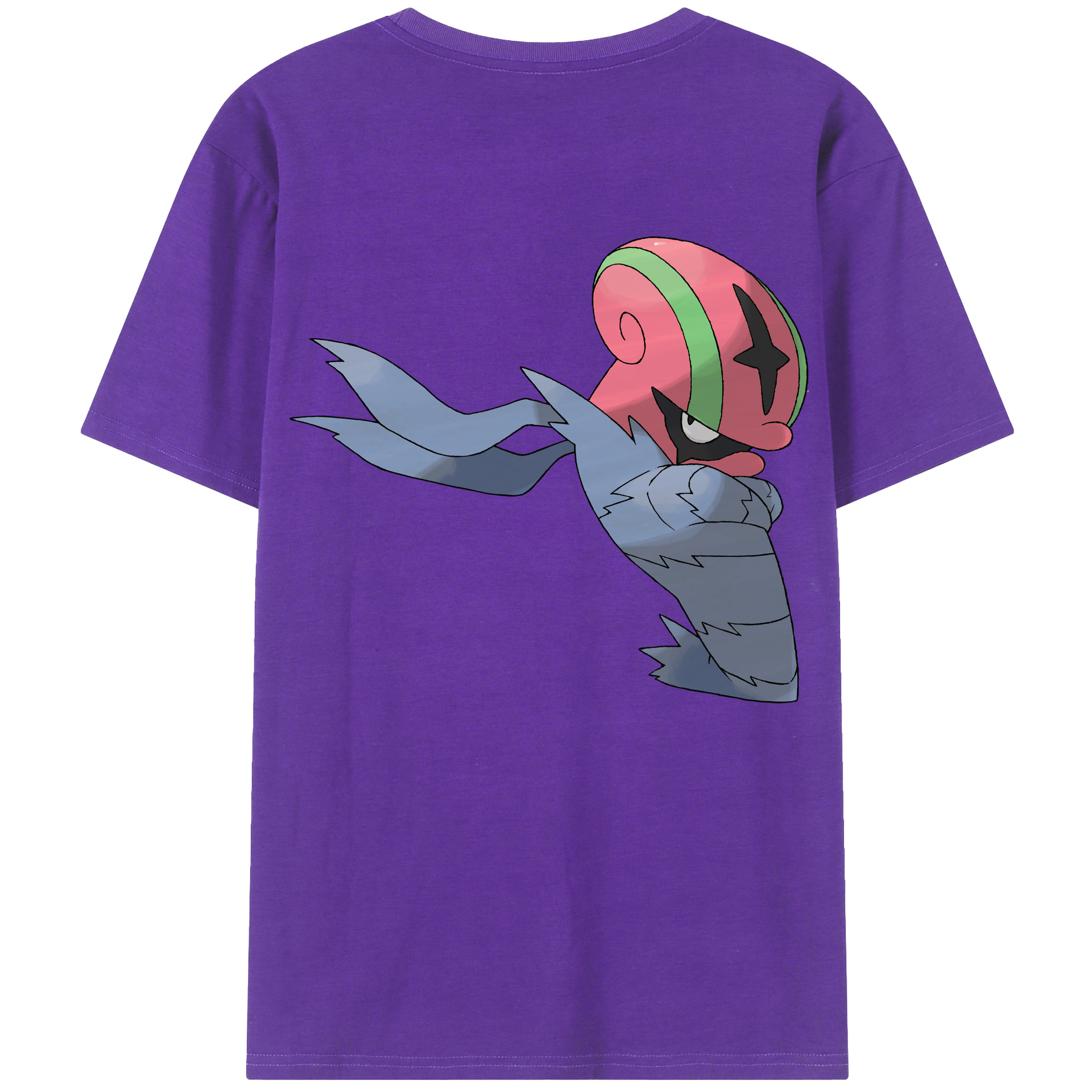 （画像用） ポケットモンスター Pokémon 綿100％ メンズ半袖Tシャツ（バックプリント） 通気性