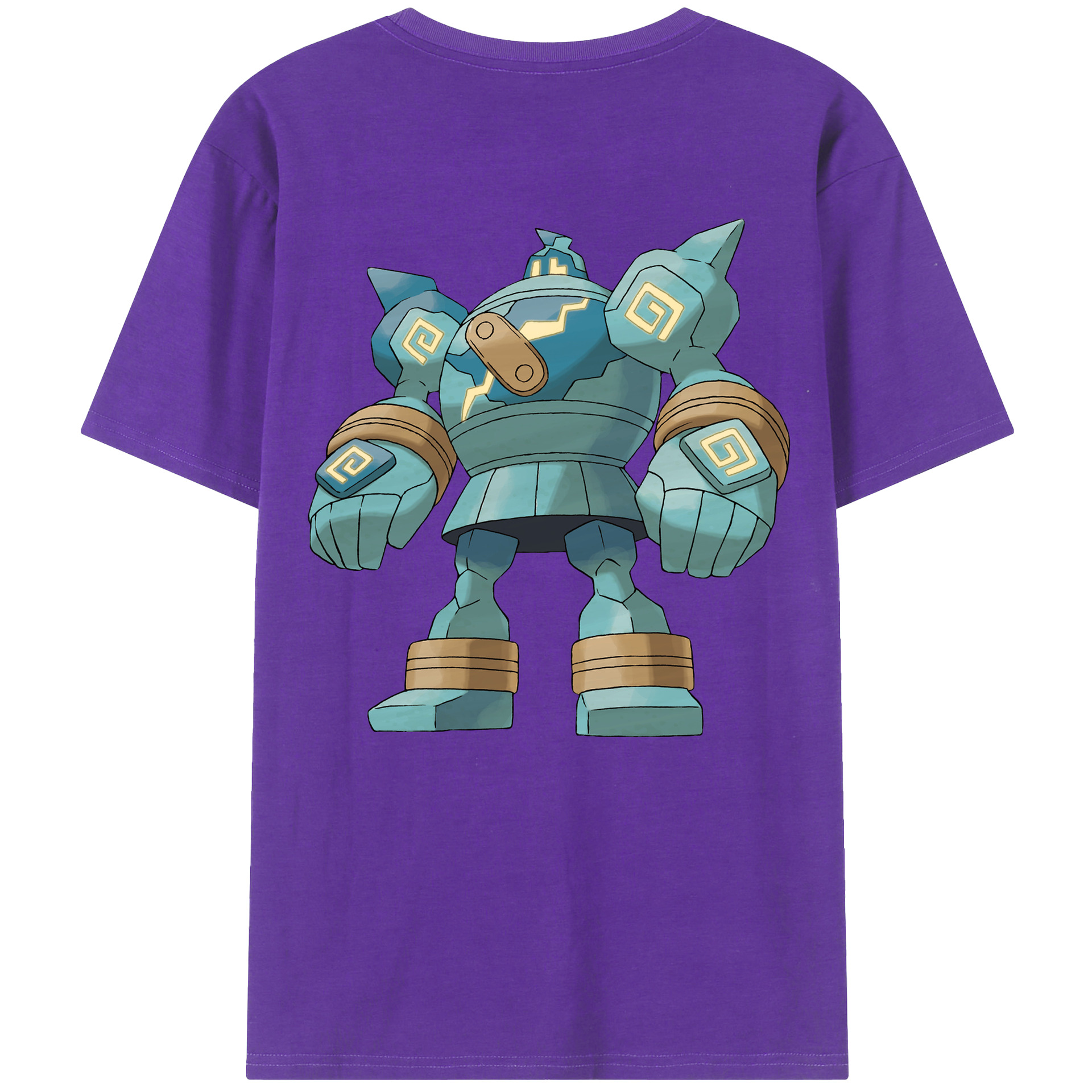 （画像用） ポケットモンスター Pokémon 綿100％ メンズ半袖Tシャツ（バックプリント） 通気性