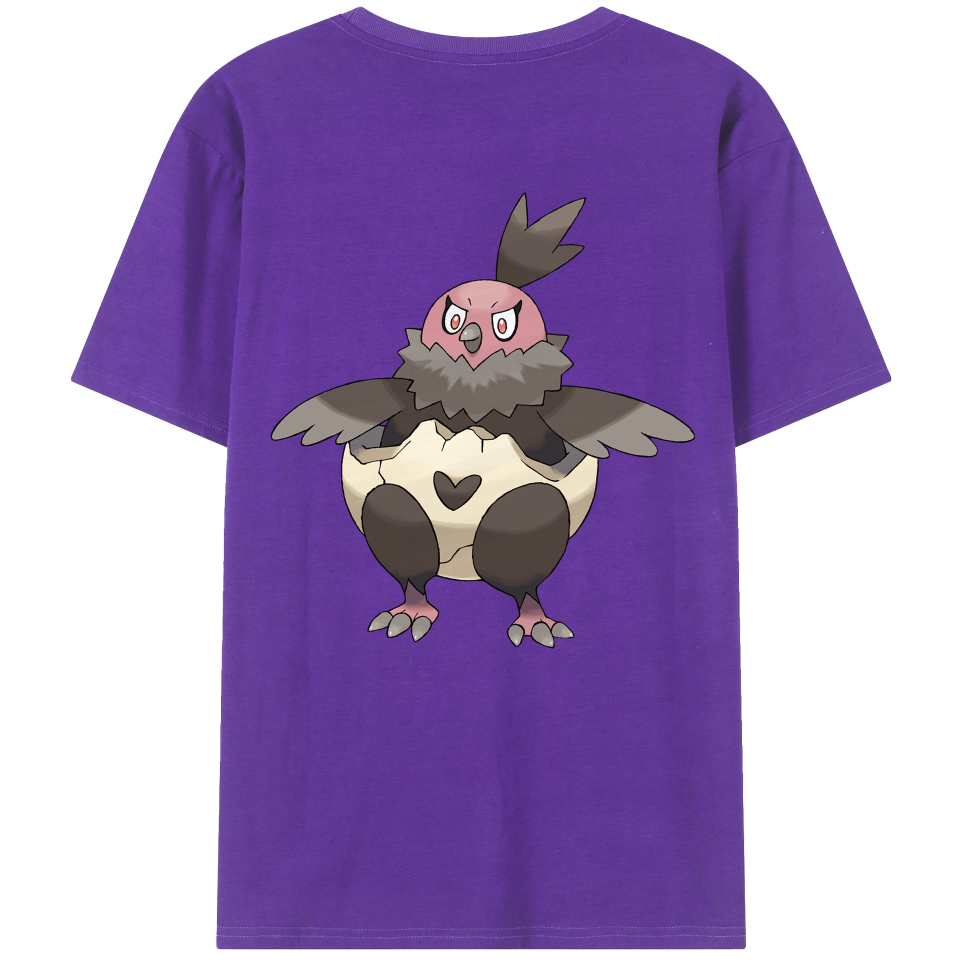 （画像用） ポケットモンスター Pokémon 綿100％ メンズ半袖Tシャツ（バックプリント） 通気性