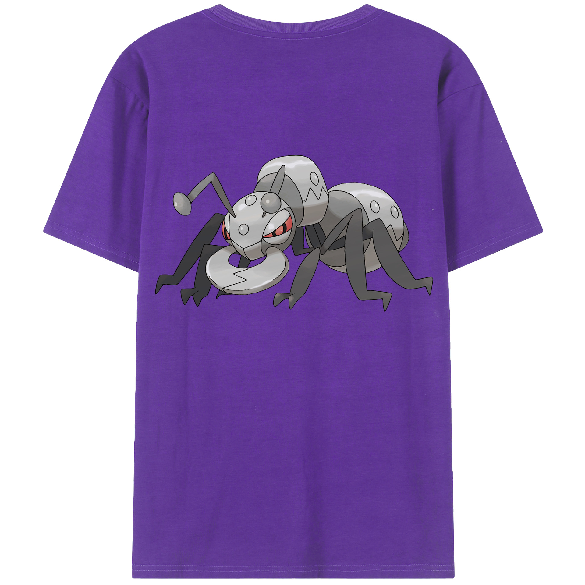 （画像用） ポケットモンスター Pokémon 綿100％ メンズ半袖Tシャツ（バックプリント） 通気性