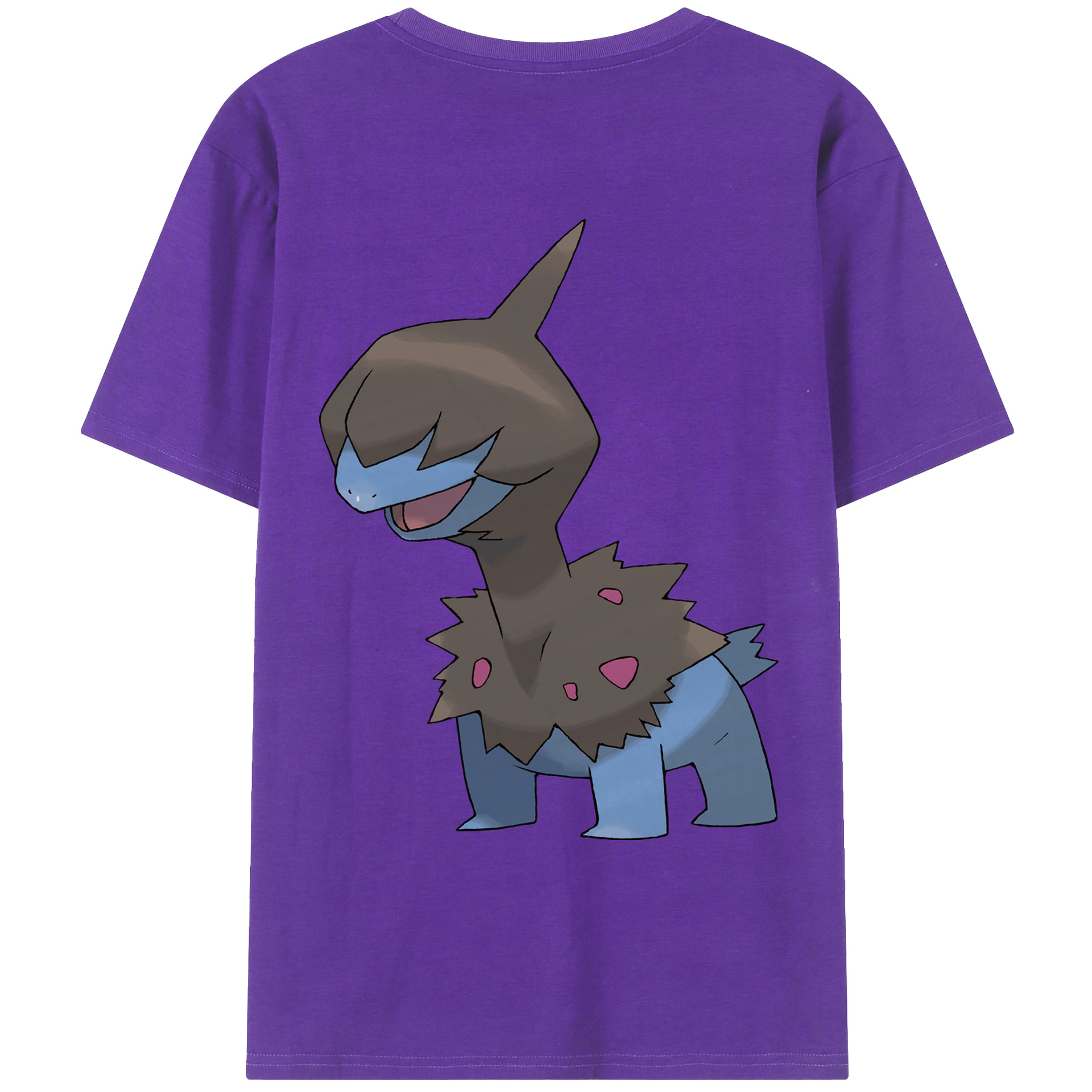 （画像用） ポケットモンスター Pokémon 綿100％ メンズ半袖Tシャツ（バックプリント） 通気性