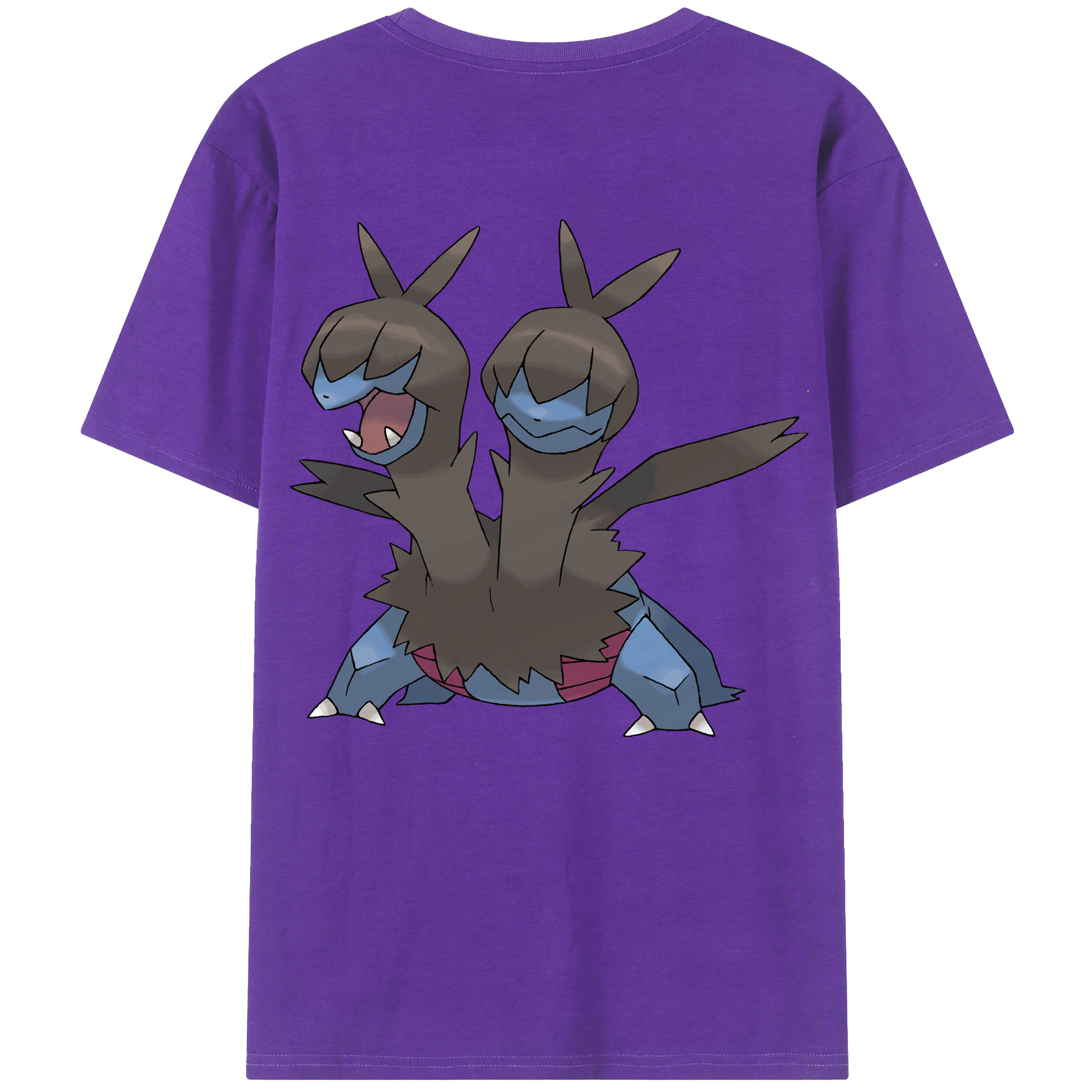 （画像用） ポケットモンスター Pokémon 綿100％ メンズ半袖Tシャツ（バックプリント） 通気性