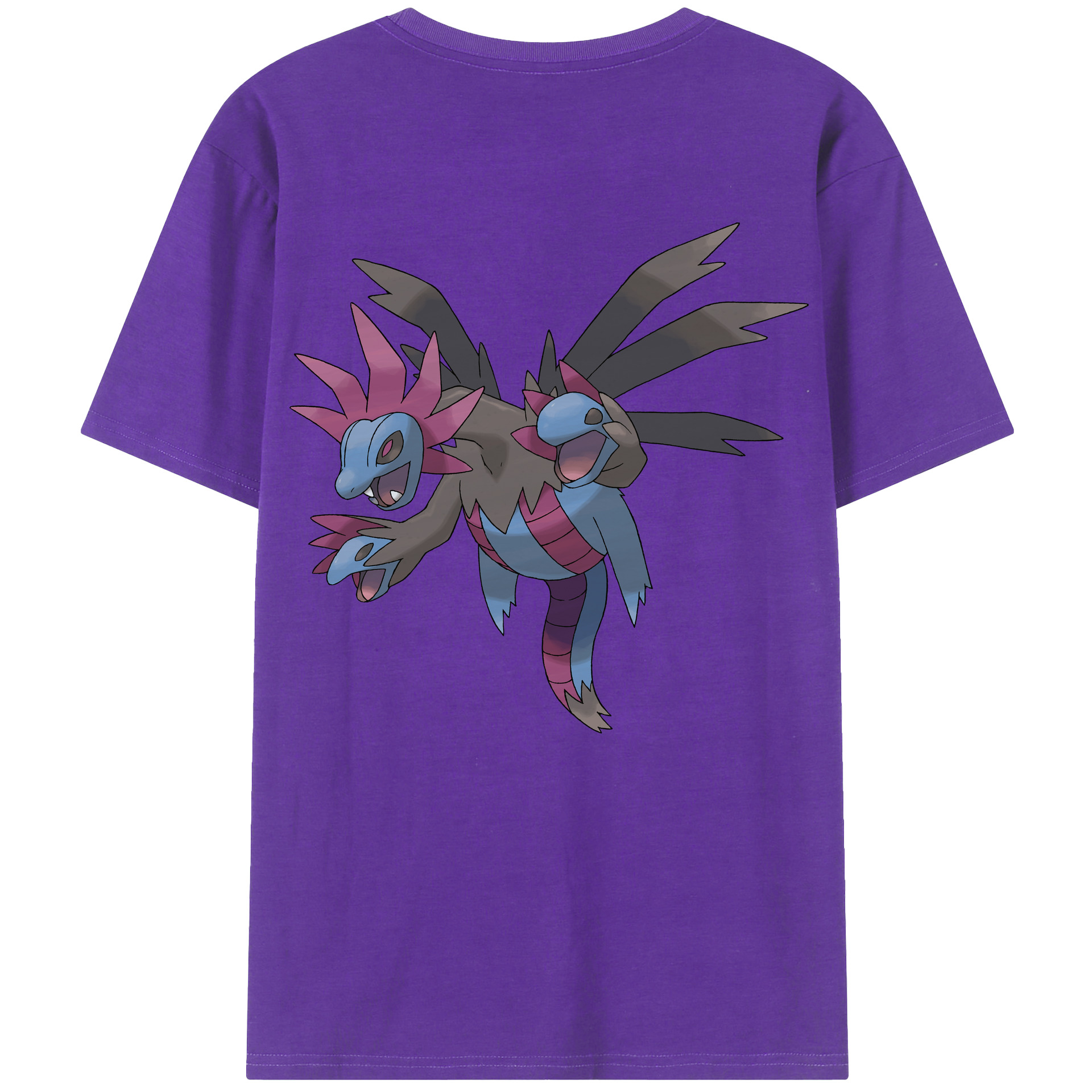 （画像用） ポケットモンスター Pokémon 綿100％ メンズ半袖Tシャツ（バックプリント） 通気性