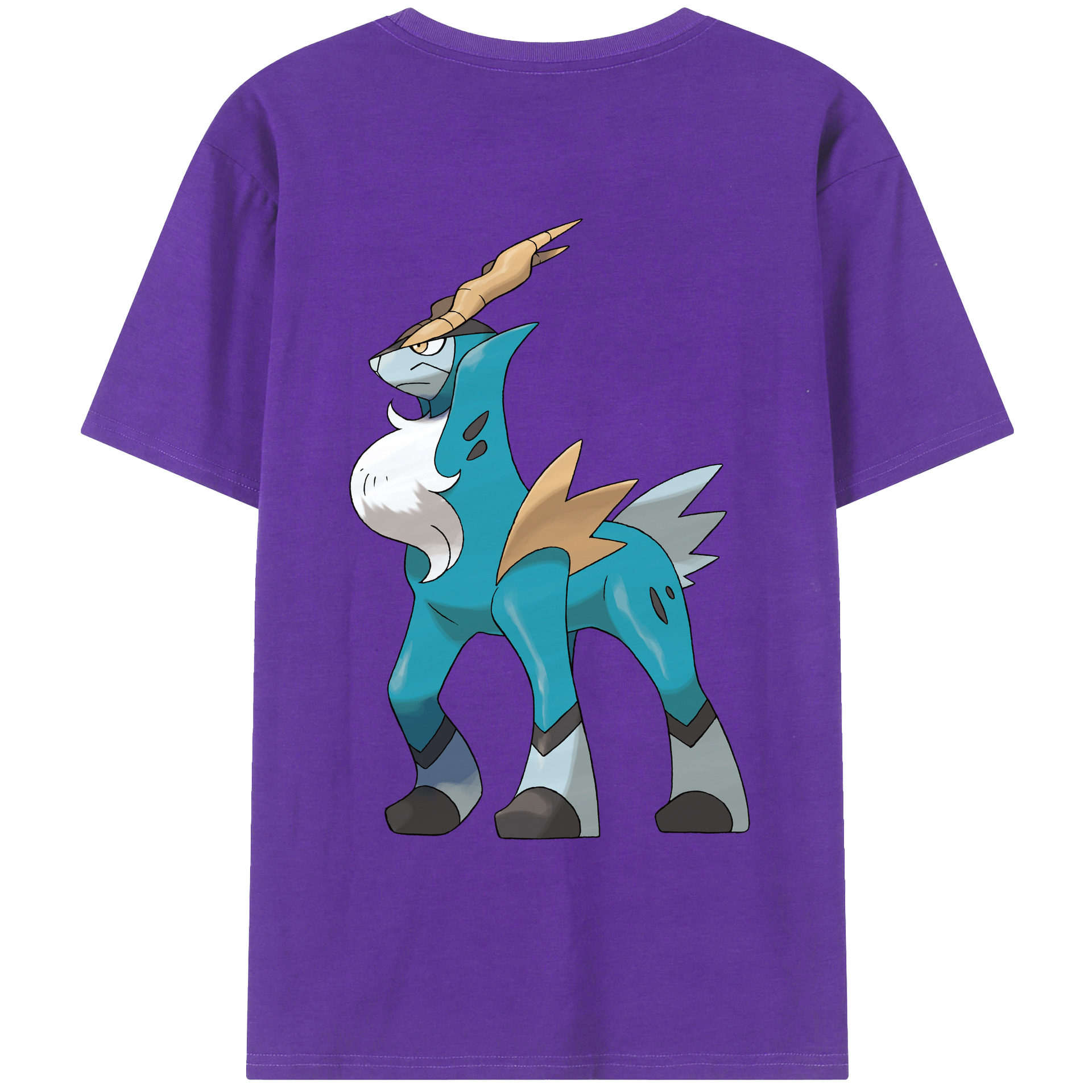（画像用） ポケットモンスター Pokémon 綿100％ メンズ半袖Tシャツ（バックプリント） 通気性