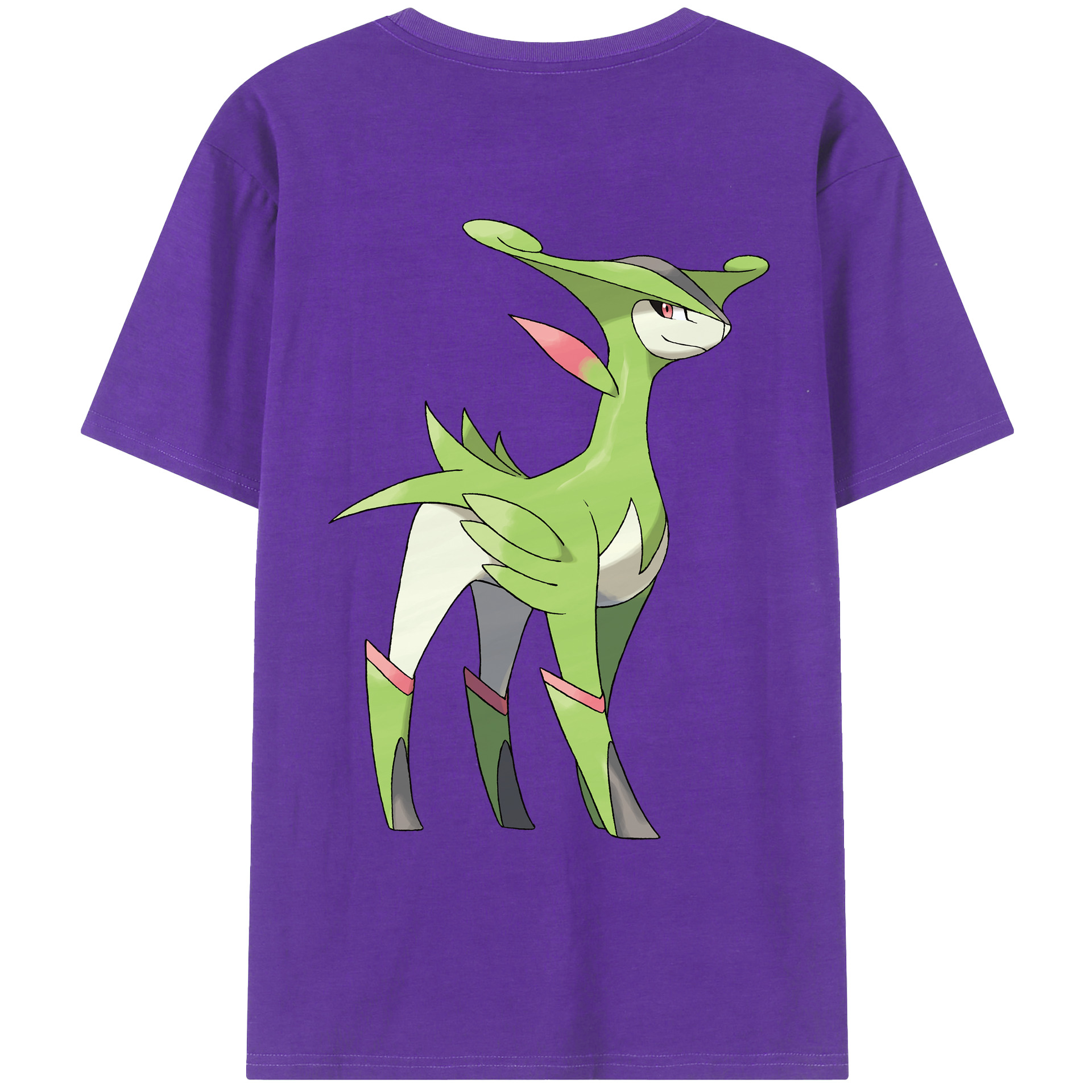 （画像用） ポケットモンスター Pokémon 綿100％ メンズ半袖Tシャツ（バックプリント） 通気性
