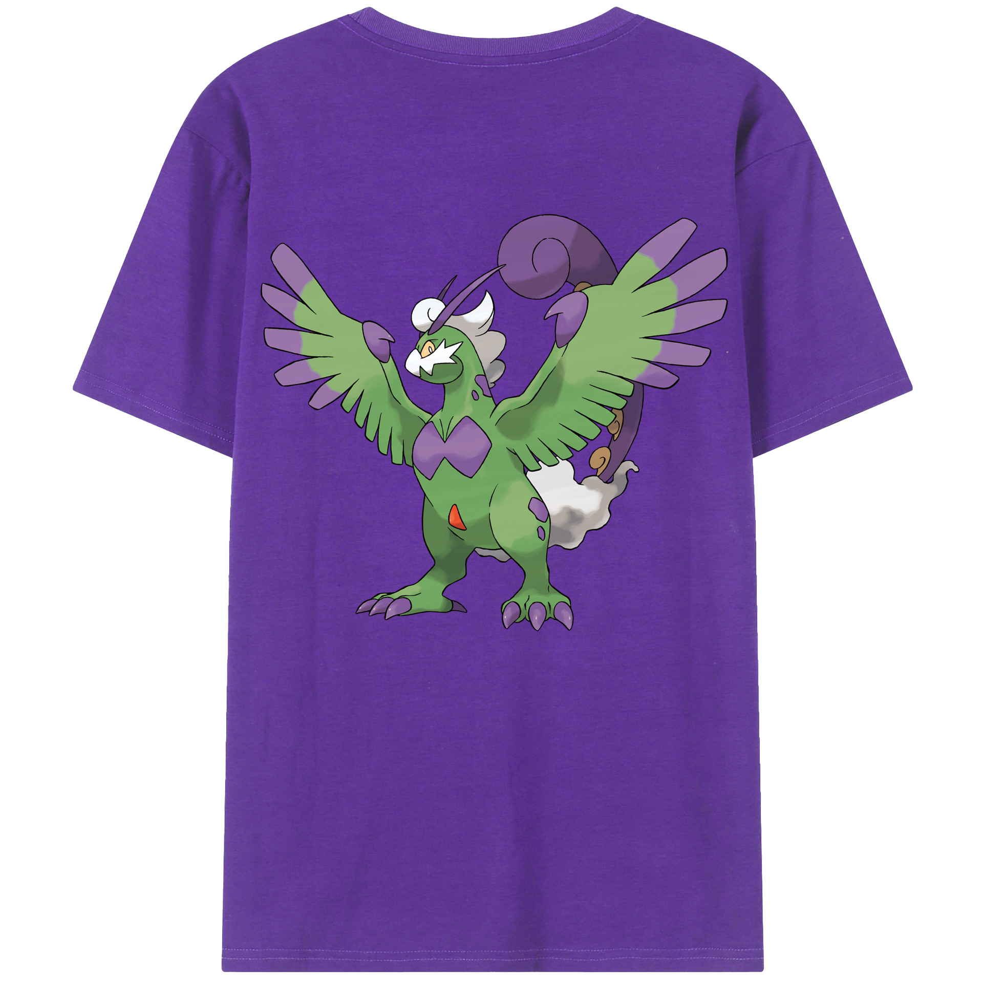 （画像用） ポケットモンスター Pokémon 綿100％ メンズ半袖Tシャツ（バックプリント） 通気性
