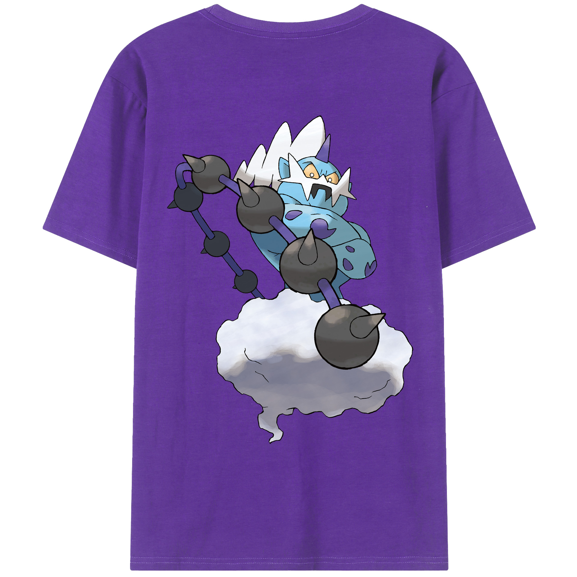 （画像用） ポケットモンスター Pokémon 綿100％ メンズ半袖Tシャツ（バックプリント） 通気性